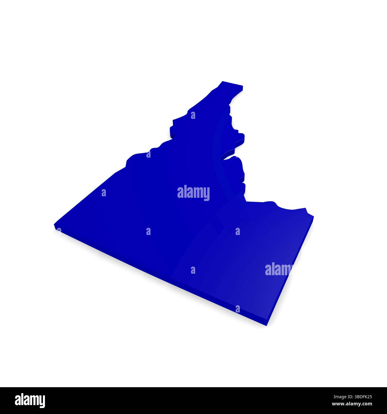 3D mappa di Idaho Foto Stock