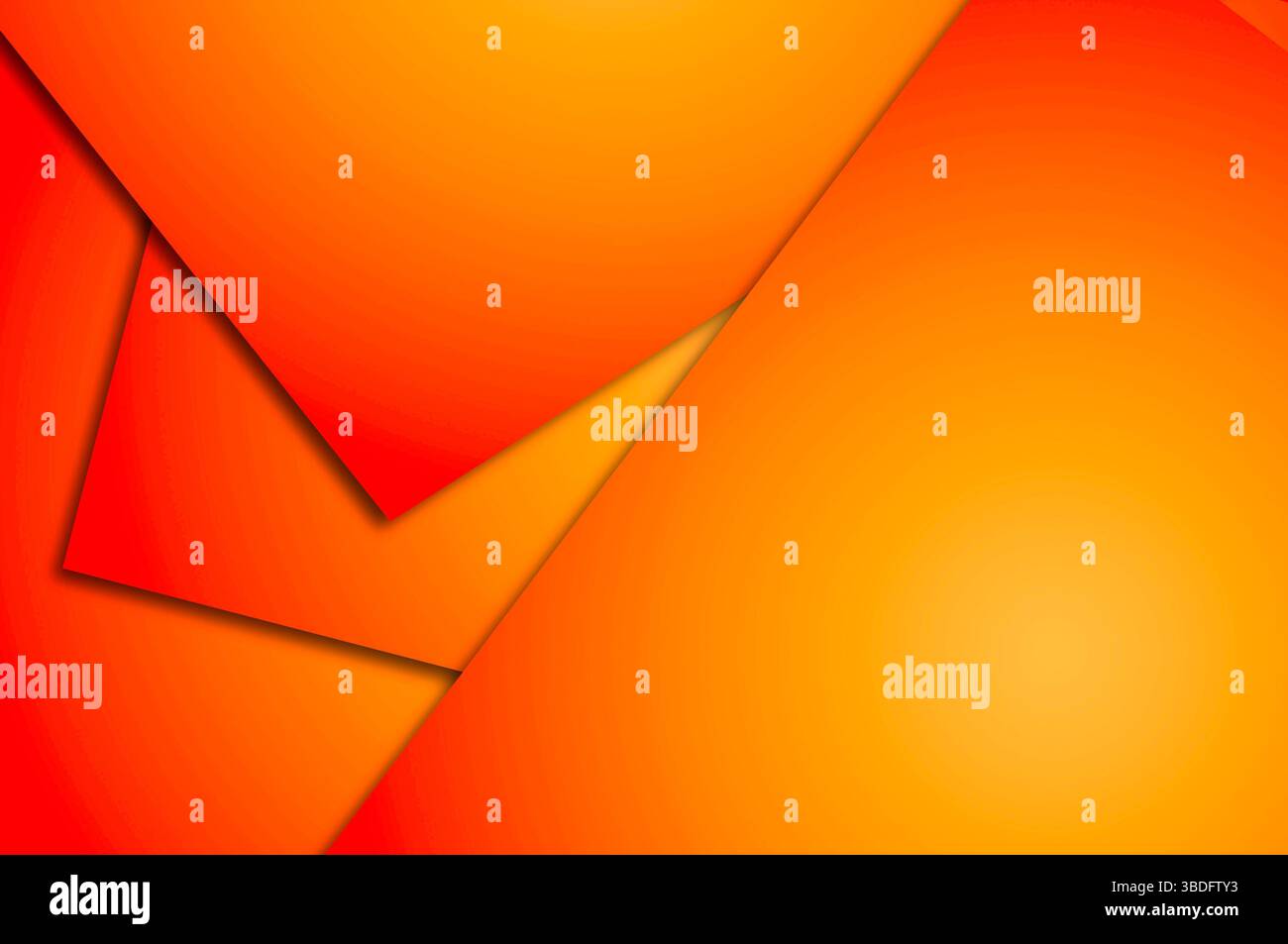 Geometrica astratta sfondo arancione Foto Stock
