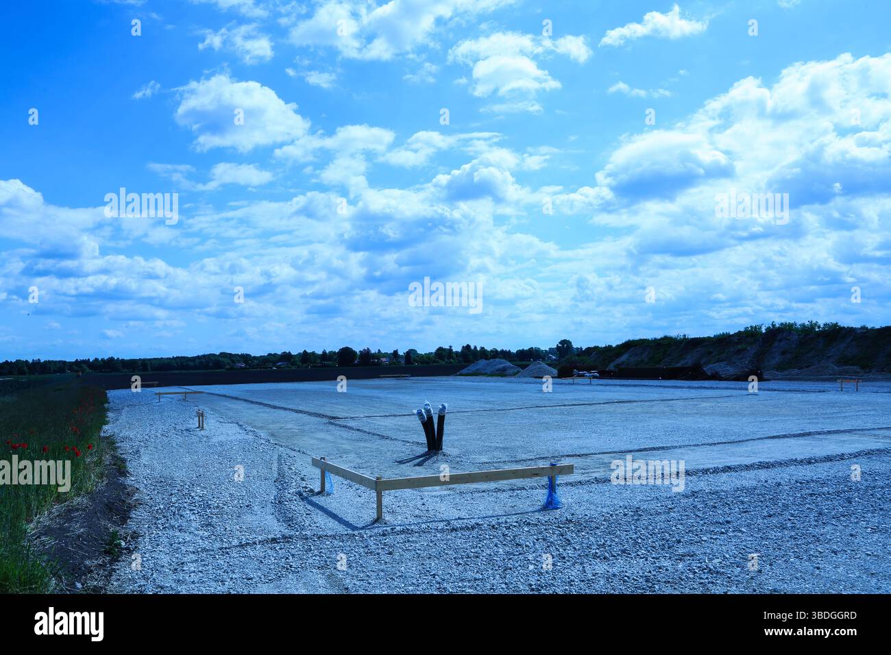 Costruzione di un locale agricolo polivalente Foto Stock