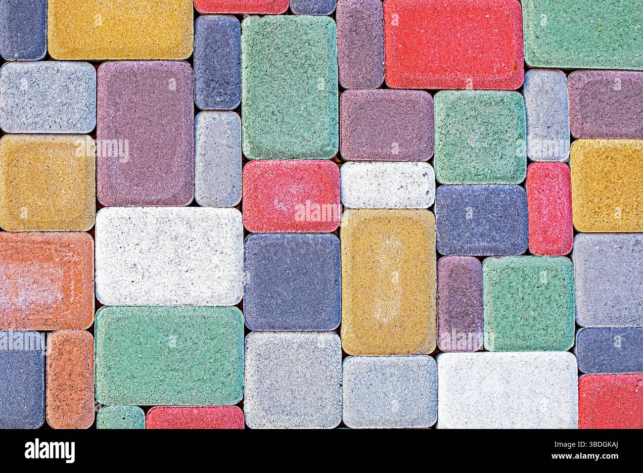 piastrelle colorate per interni ed esterni Foto Stock