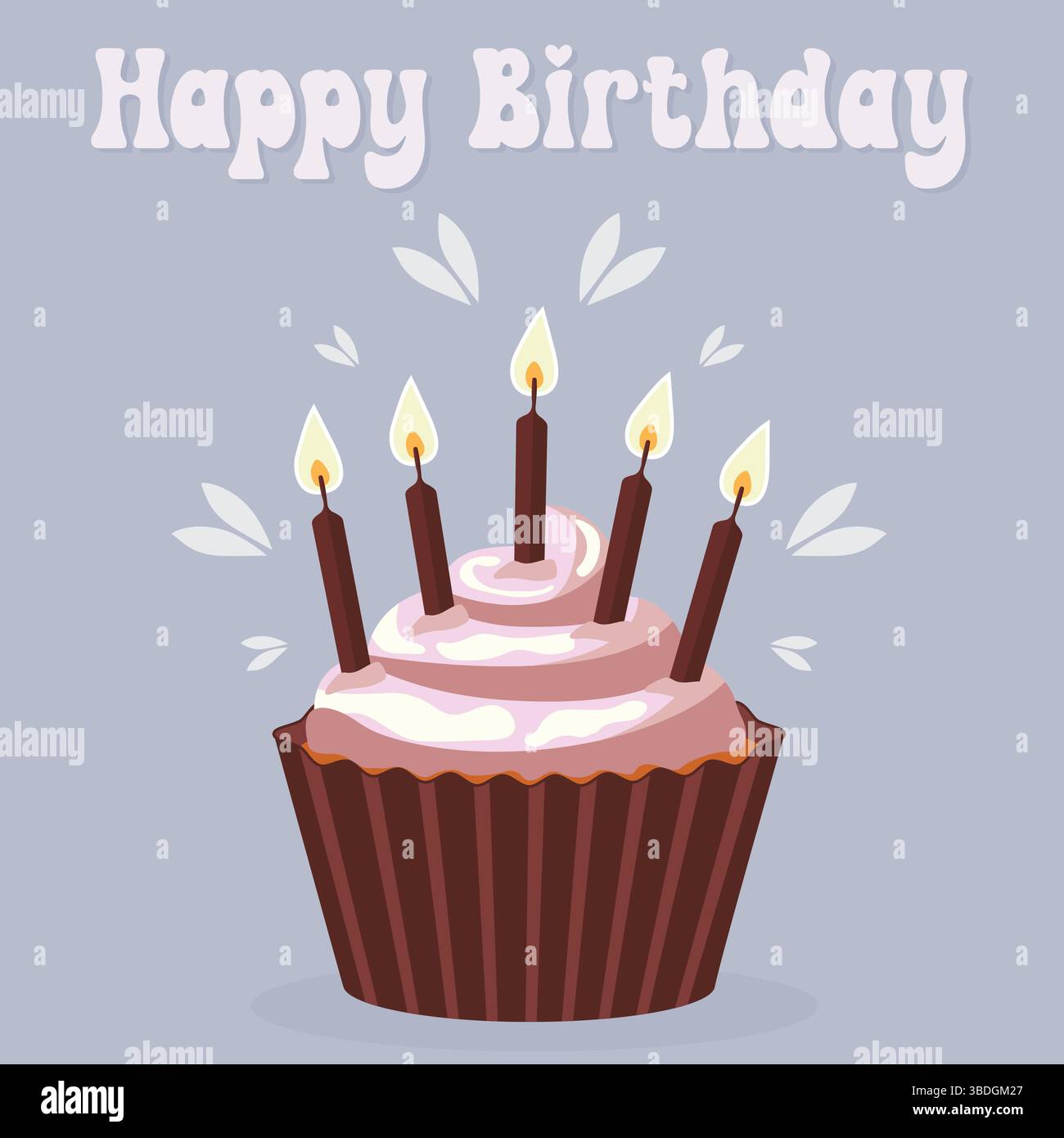 Buon Compleanno (Biglietto di auguri) birthday cupcake Italian