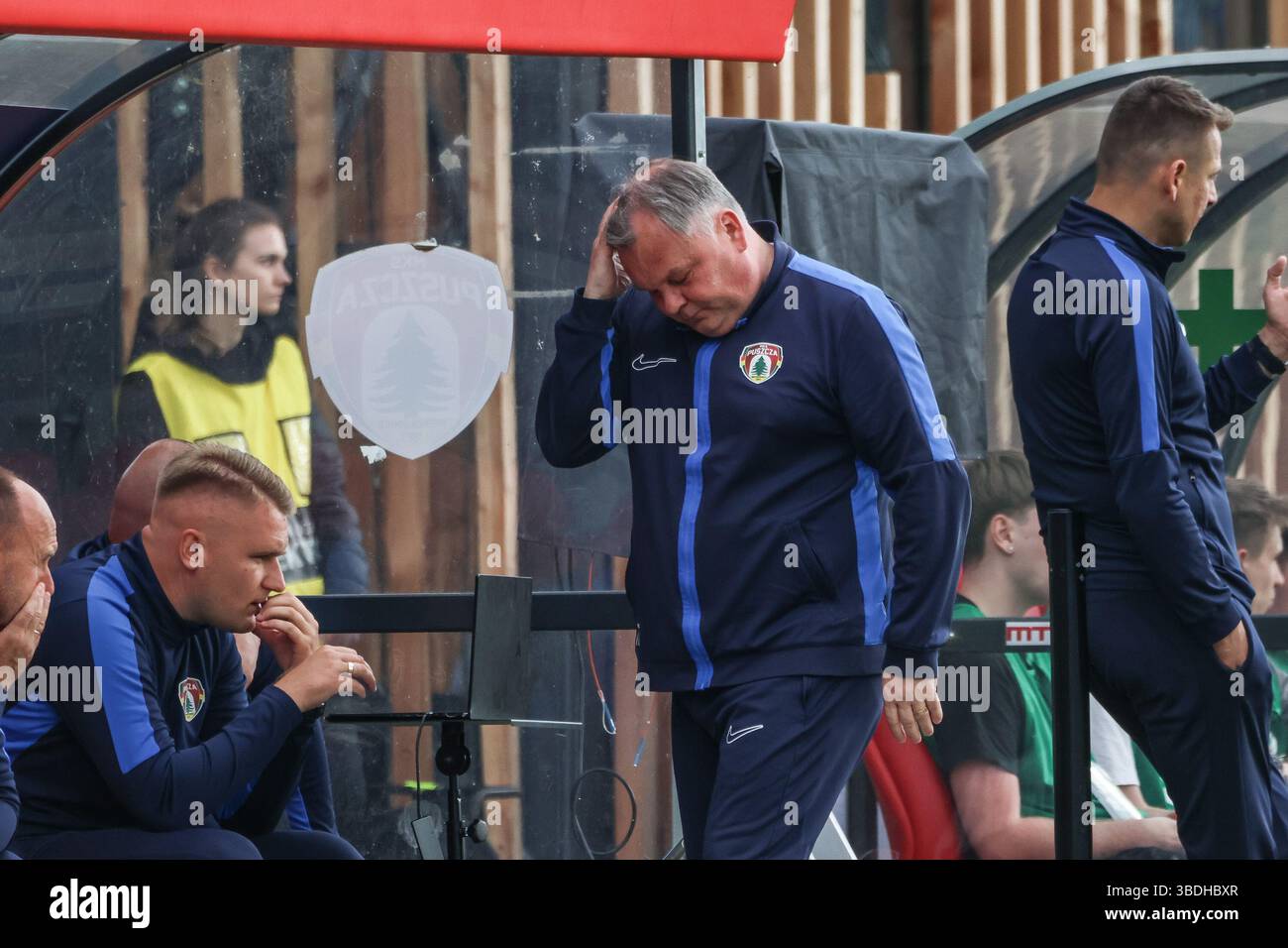 Cracovia, Polonia. 25 maggio 2025. Football 2024 2025 PKO BP Ekstraklasa - polacco Top League Puszcza Niepolomice - Slask Wroclaw op: TOMASZ TULACZ crediti: Konrad Swierad/Alamy Live News Foto Stock