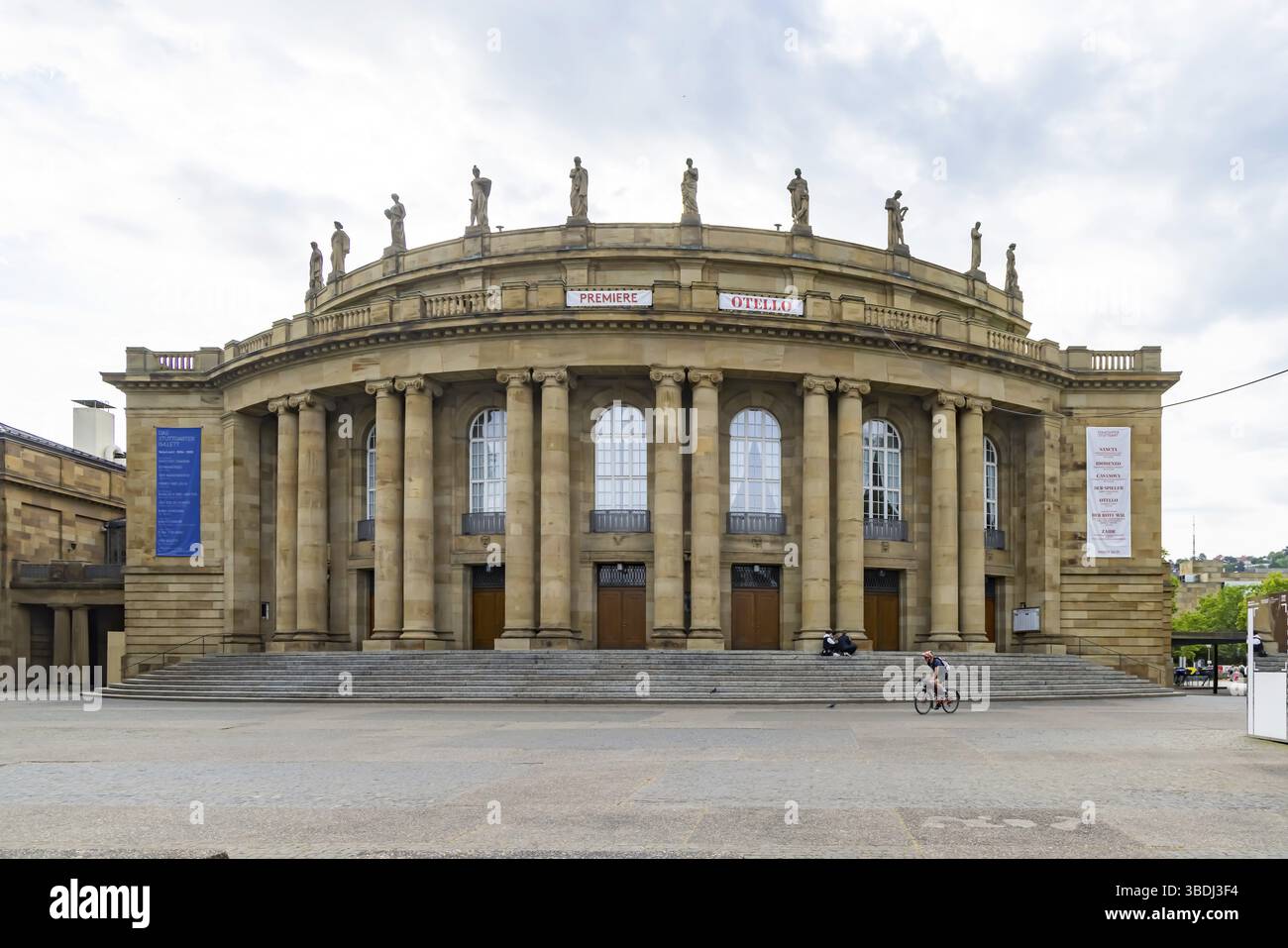 Teatro dell'Opera di Stoccarda, edificio storico di Littmann. Sede del Teatro Statale Wuerttemberg di Stoccarda (WST). L'edificio culturale deve essere rinnovato Foto Stock