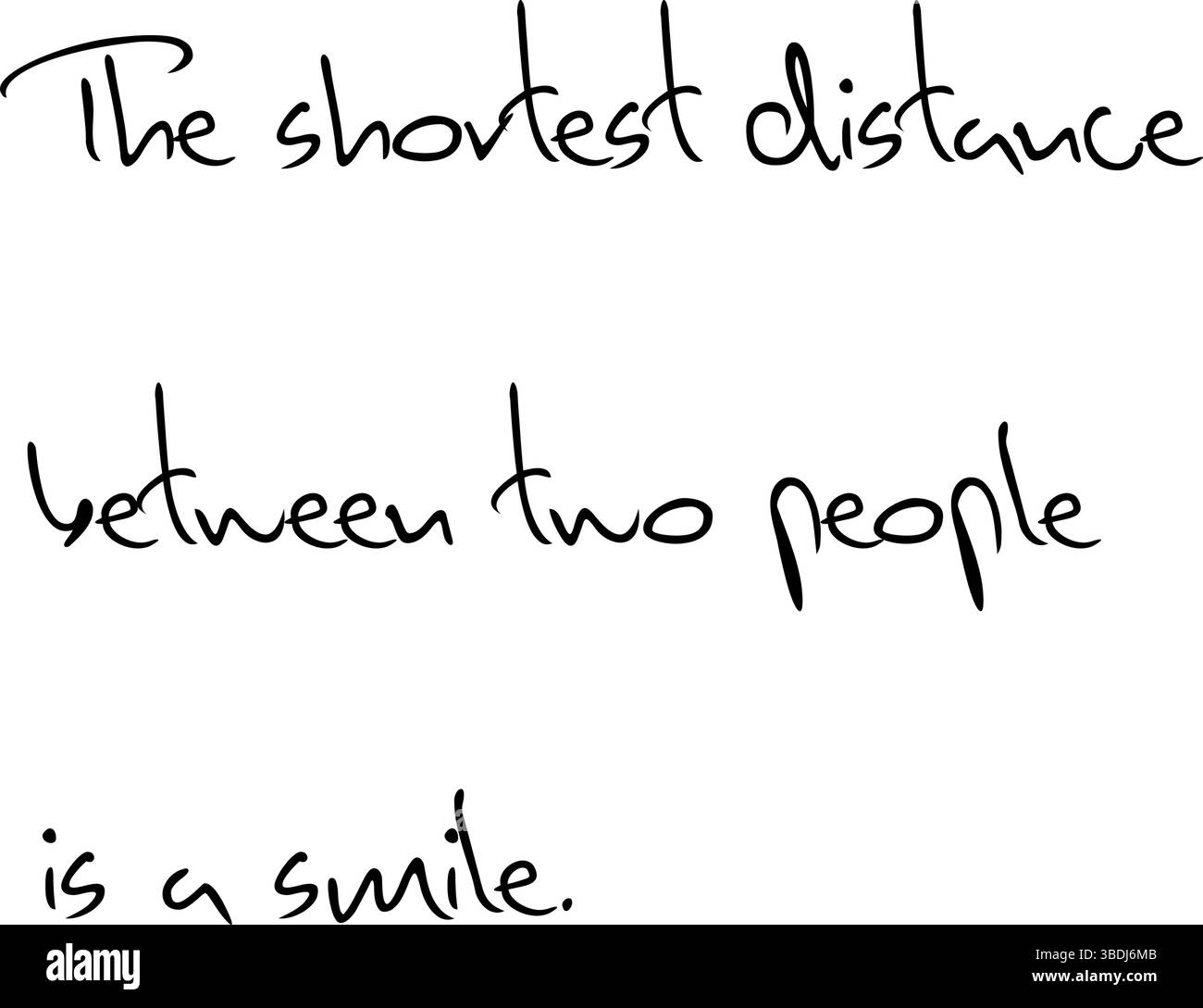 Un sorriso trasmette calore e simpatia ed è un segno di apprezzamento. Parole significative in un carattere speciale, vettore, grafica vettoriale, eps. Versione 1 Illustrazione Vettoriale