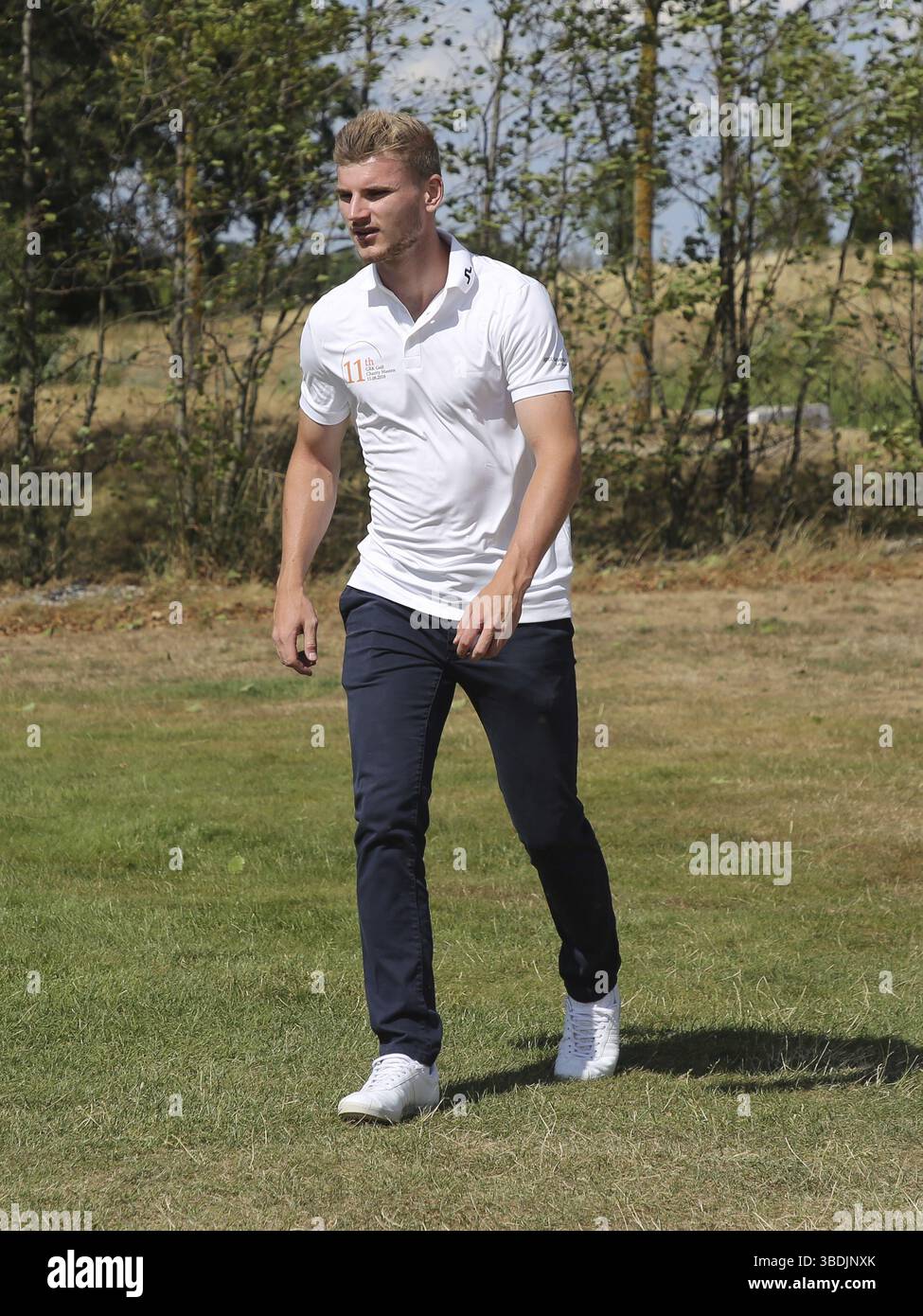 Il calciatore tedesco Timo Werner dell'RB Leipzig all'11° GRK Golf Charity Masters Leipzig 2018, il calciatore tedesco Timo Werner dell'RB Leipzig Foto Stock