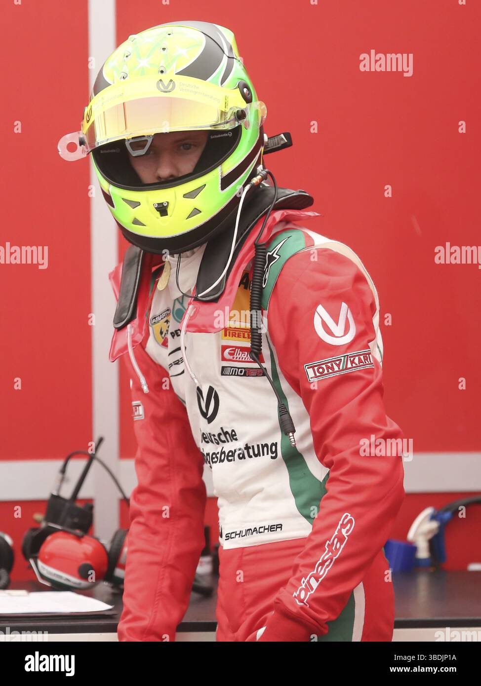 Il pilota automobilistico tedesco Mick Schumacher all'ADAC GT Masters, test Days 2016 a etropolis Motorsport-Arena-Oschersleben/Bode, automobile tedesca Foto Stock