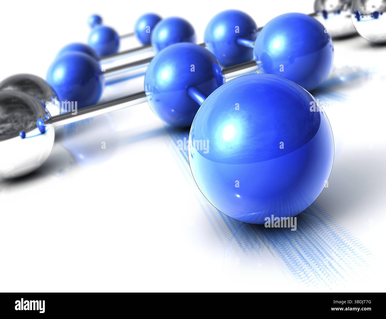 Illustrazione di un concetto di rete Foto Stock