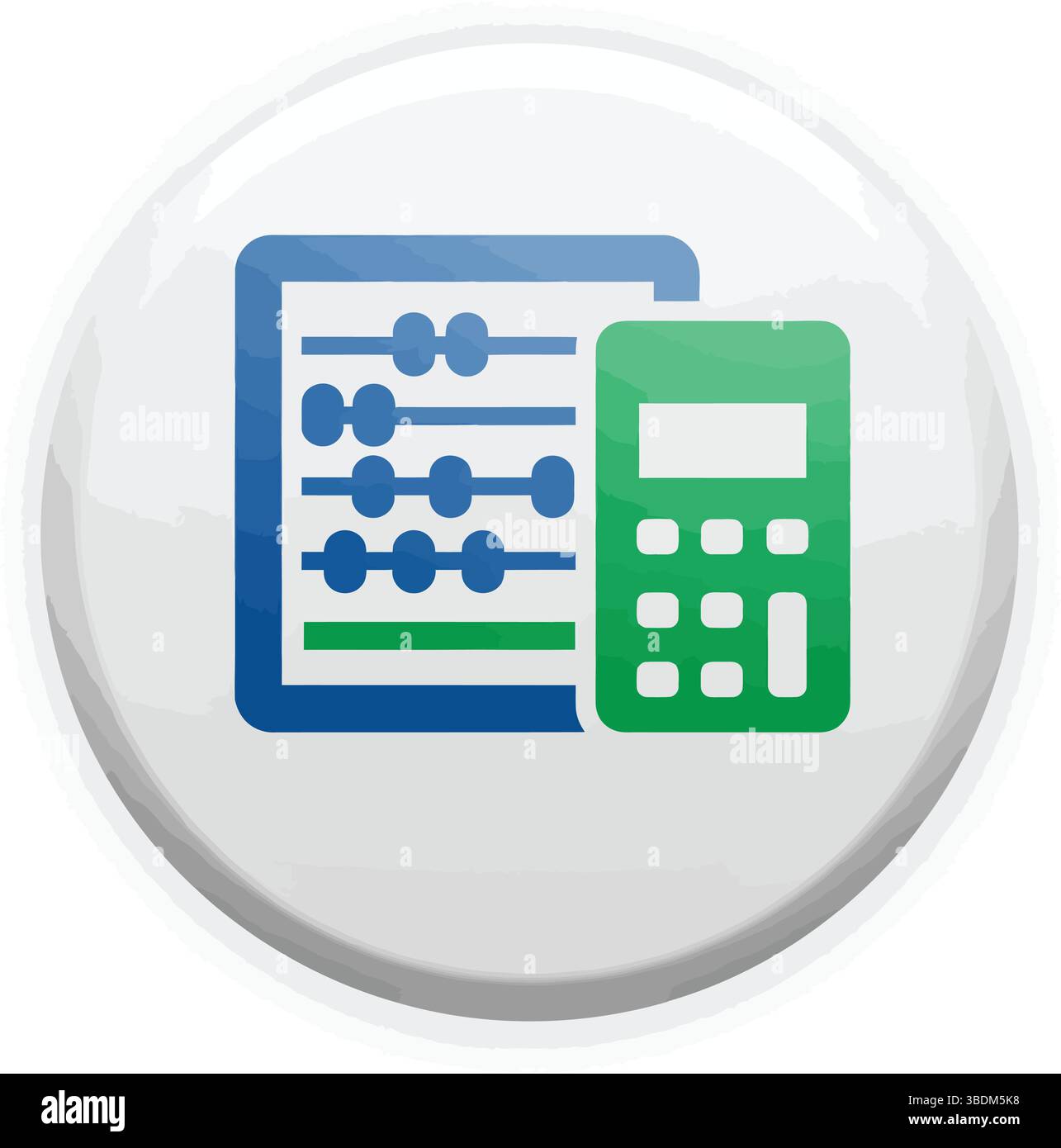 Calcolo finanziario e concetto di bilancio Illustrazione Vettoriale