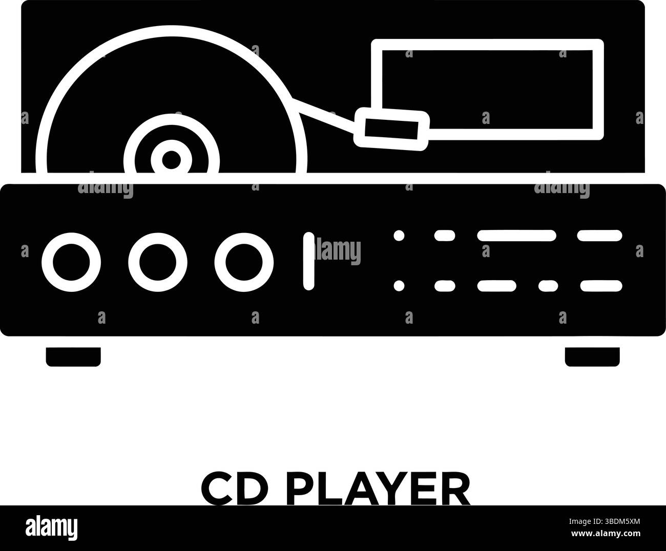 Icona lettore CD Illustrazione Vettoriale