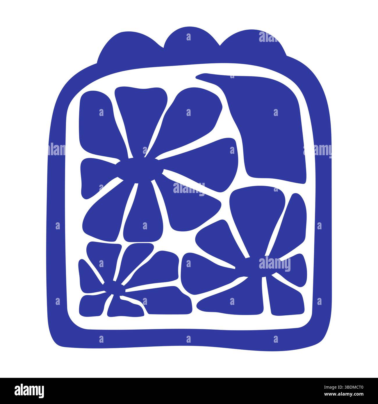 Forme organiche a doodle in stile retrò alla moda e ingenuo Illustrazione Vettoriale