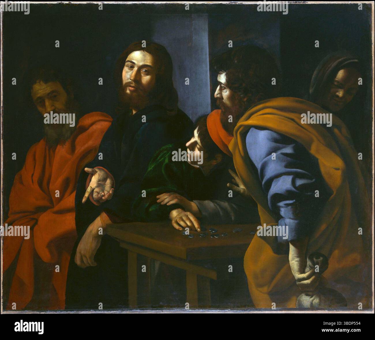 Chiamata di Matteo Battistello Caracciolo - artista: Giovanni Battista Caracciolo (italiano, Napoli 1578–1635 Napoli) Data: CA. 1625–30 Foto Stock