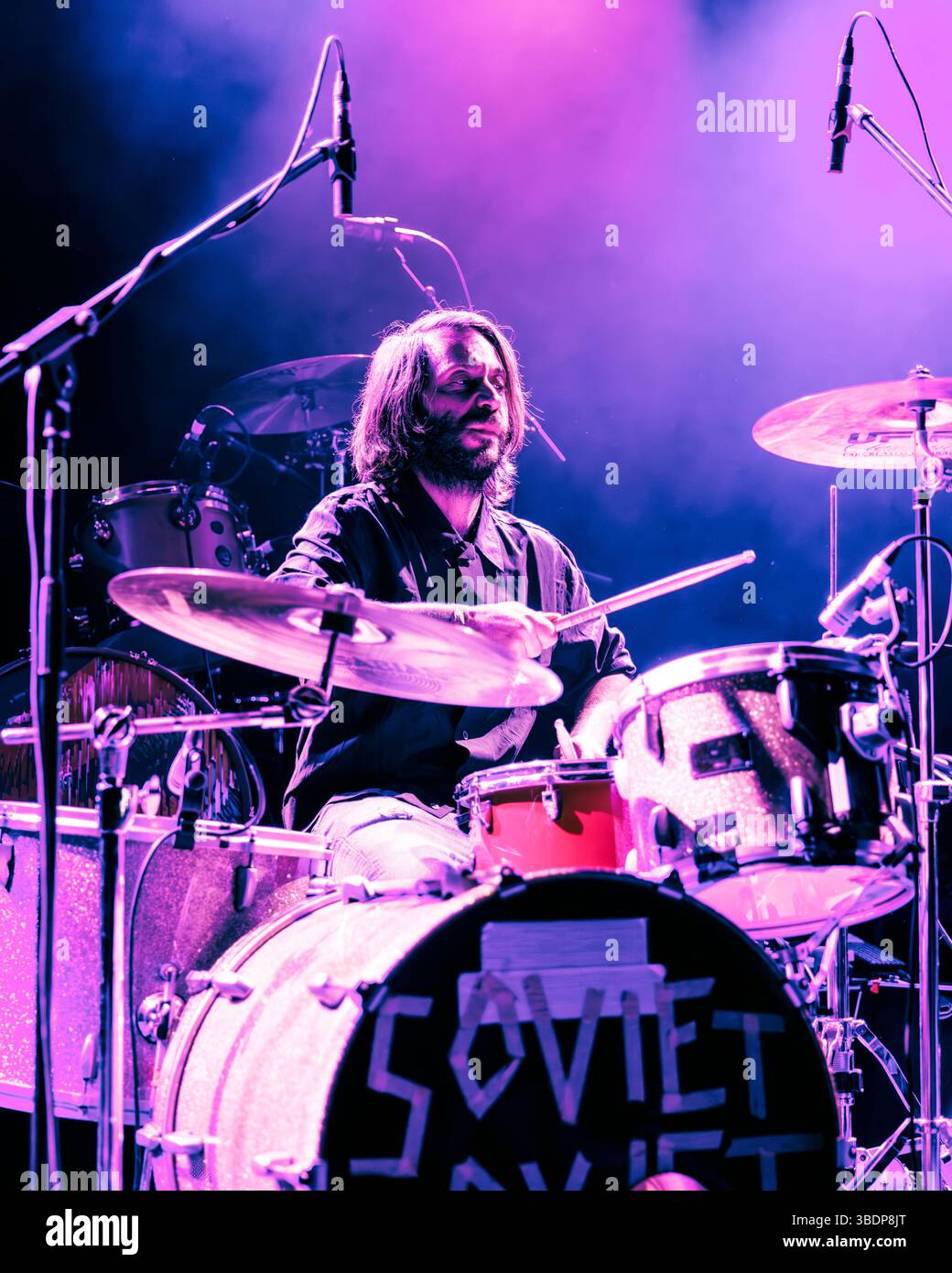 Milano, Italia. 7 maggio 2025. La band alternative rock sovietica si esibisce dal vivo ad Alcatraz a Milano il 7 maggio 2025 come atto di apertura per Ride. (Foto di Maria Laura Arturi)0 credito: NurPhoto SRL/Alamy Live News Foto Stock