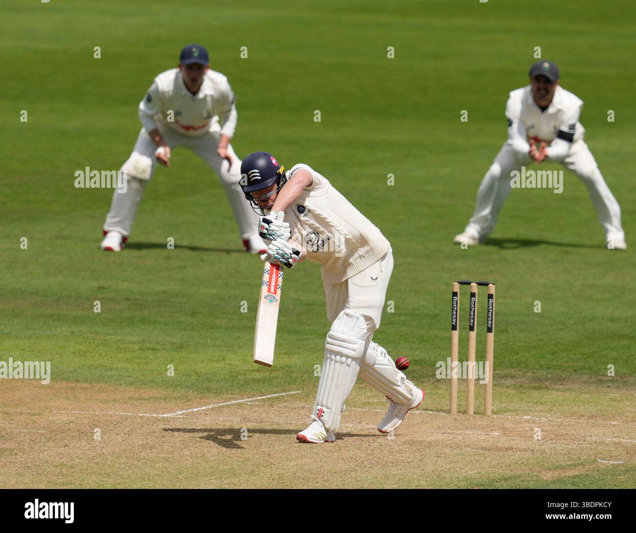Cardiff, Regno Unito, 25 maggio 2025 Ben Geddes di Middlesex durante il Rothesay County Championship 2025 a Sophia Gardens Cardiff Regno Unito il 25 2025 maggio Graham Glendinning / Alamy Live News Foto Stock
