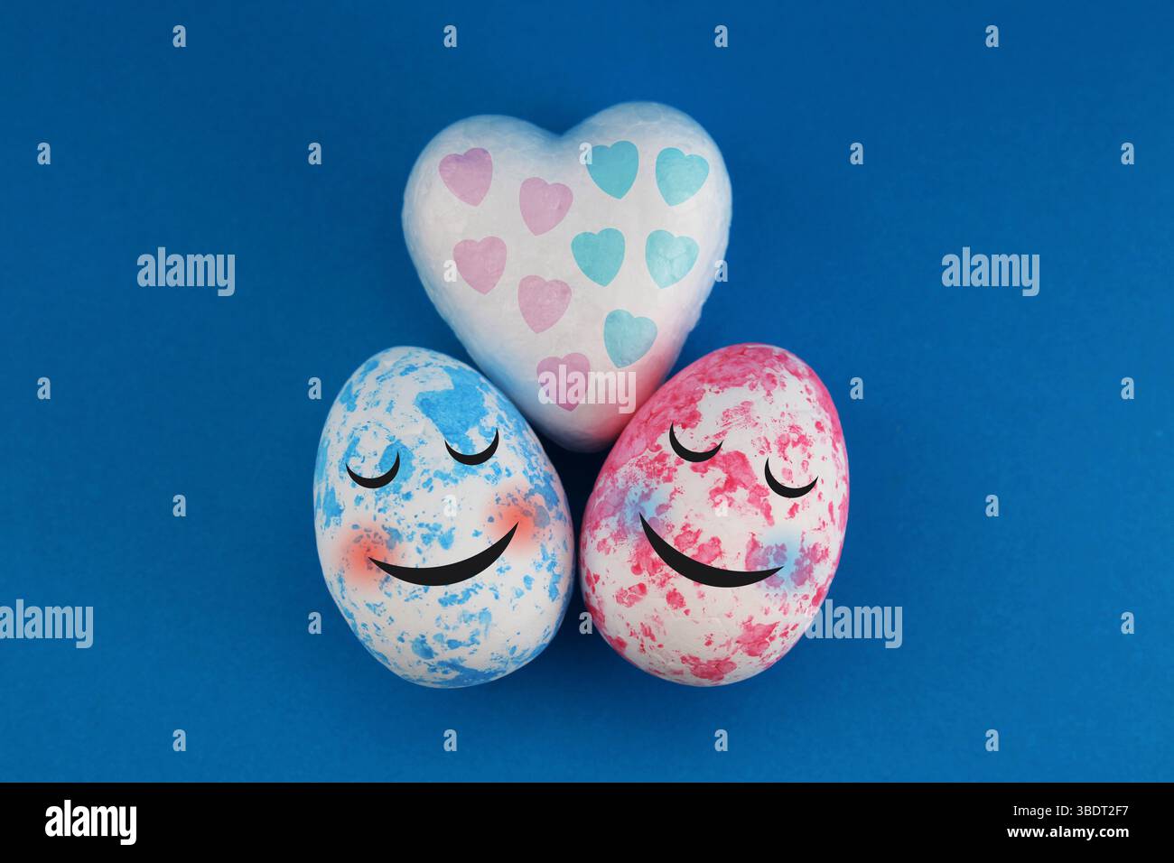 Coppia felice che condivide il loro grande amore Foto Stock