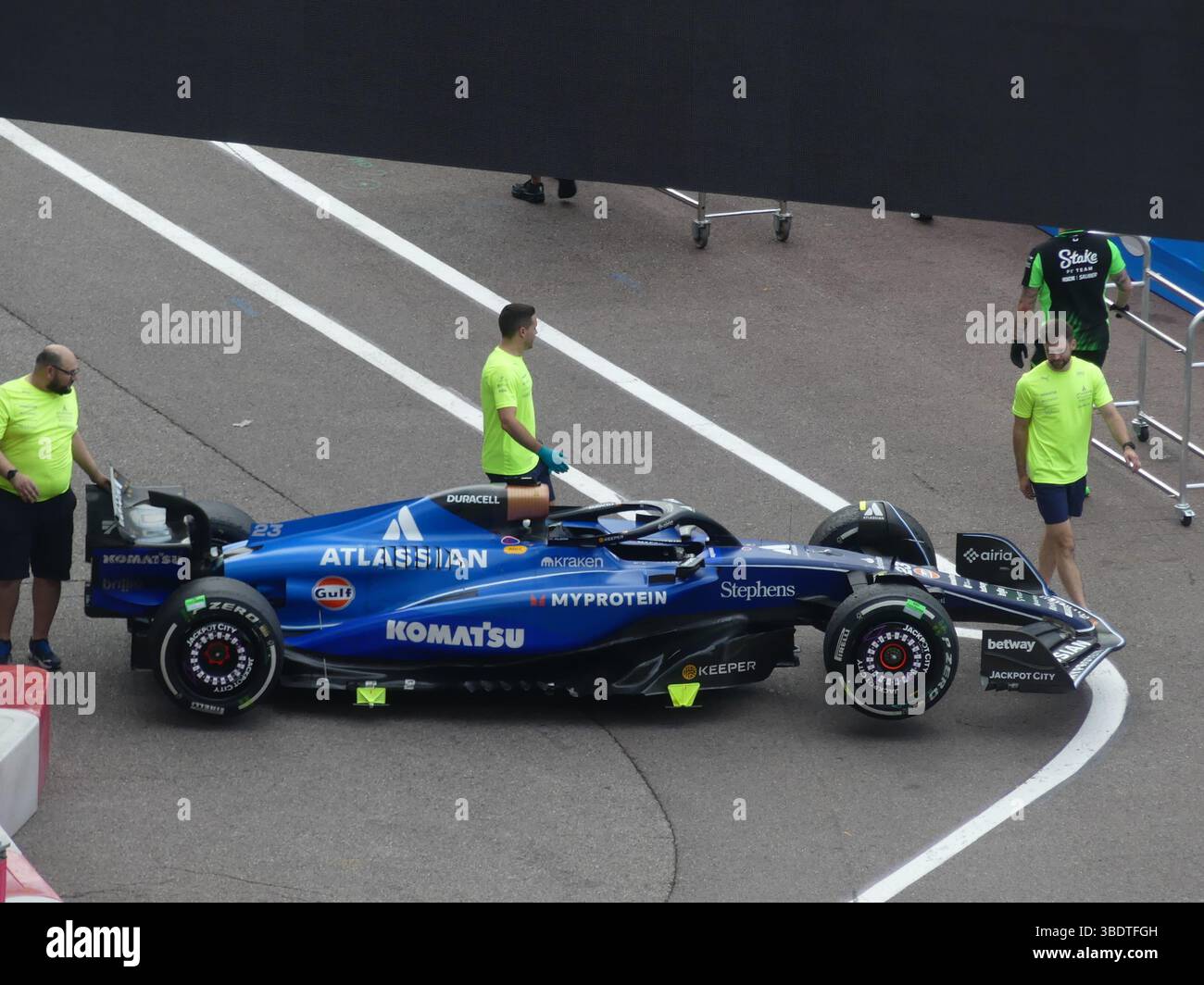 26 maggio 2025, Monaco, Francia, Stati Uniti: Monaco (fr), 05/25/2025- gp/forma1/ sport- il gran premio di monaco è la gara più tradizionale e più importante del calendario di formula 1. Tradizionalmente si svolge nell'ultimo fine settimana di maggio, su un circuito stradale di monte carlo, monaco, ed è lungo 3.337 metri (il più piccolo di tutti i gps presenti sul calendario), che richiede molta precisione da parte dei piloti, a causa di un gran numero di curve e della stretta larghezza delle strade che formano il percorso, questa domenica 25 maggio 2025. (Credit Image: © Julia Mineeva/TheNEWS2 via ZUMA Press Wire) SOLO PER USO EDITORIALE! Non per Foto Stock