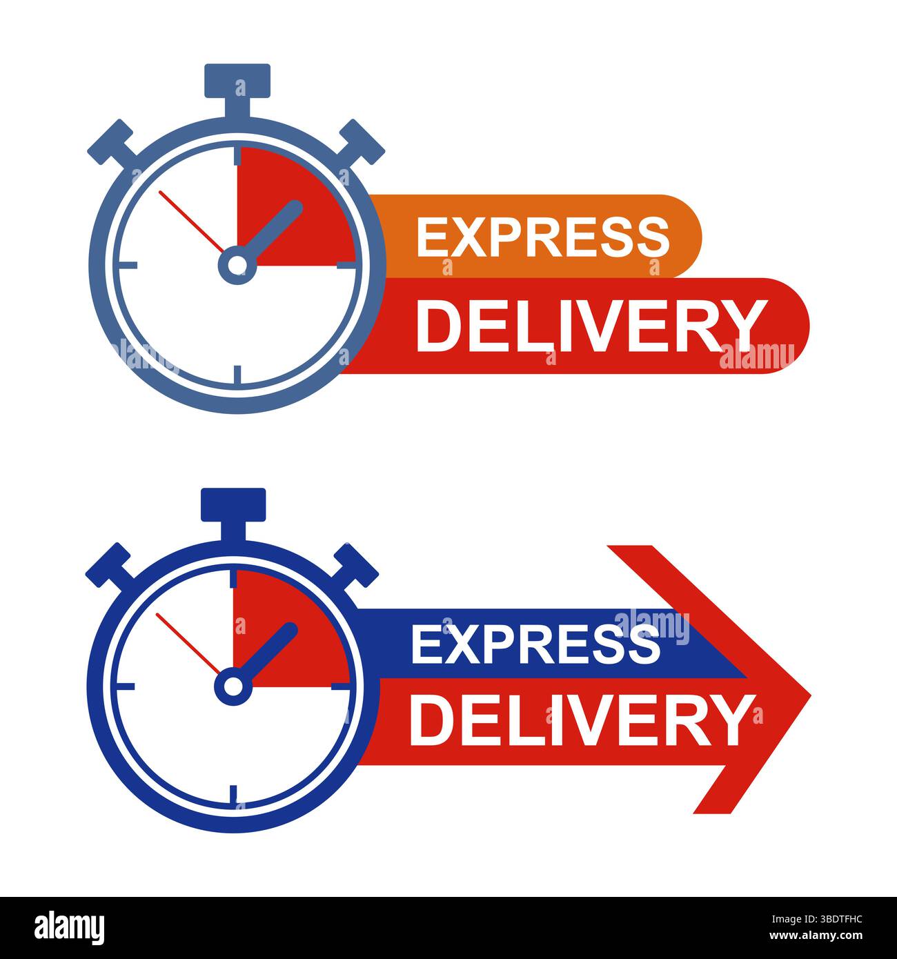 Icona del logo del vettore del servizio di consegna rapida Illustrazione Vettoriale