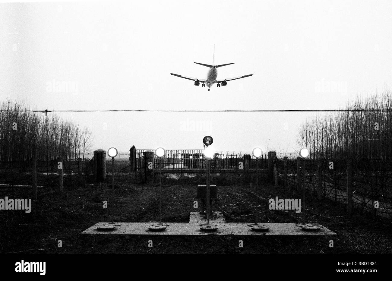 Boeing 737 atterraggio alla fine degli anni '2000 in Cina Foto Stock