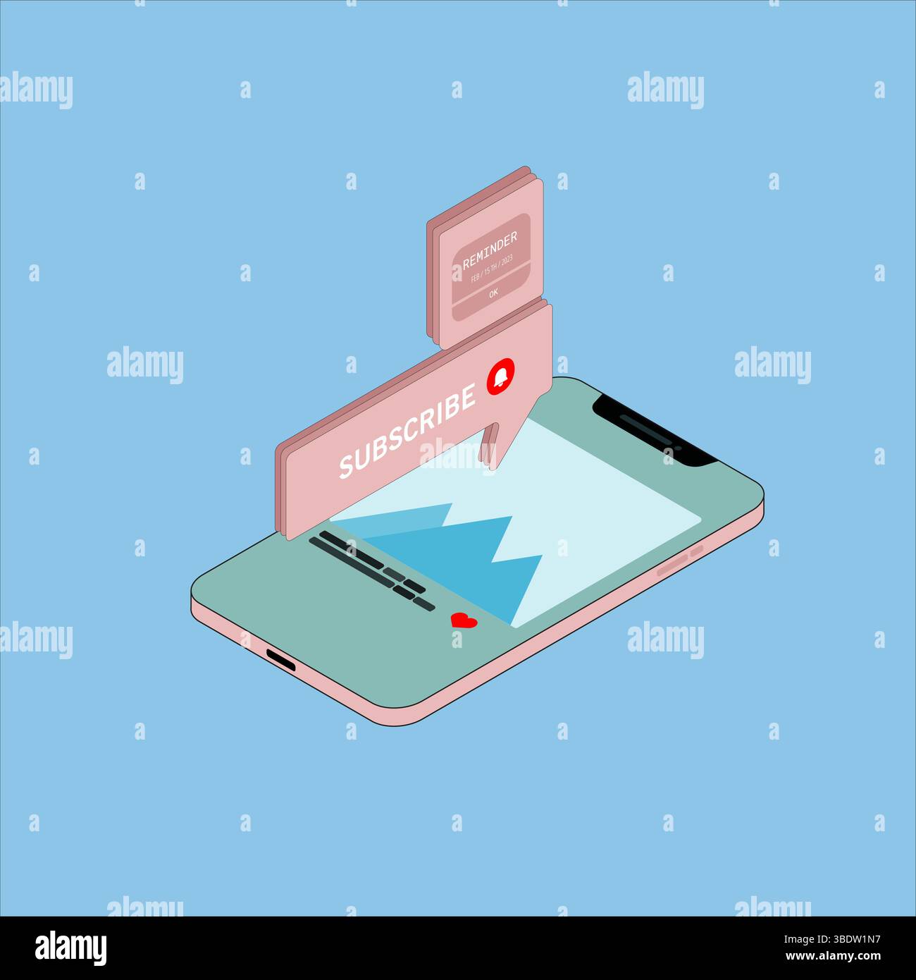 Icone vettoriali di concetto isometrico 3d piatte dei social media. Desktop, chat, video, fotocamera, telefono, icona tablet. Raccolta di infografiche per illustrazioni Web piatte. Illustrazione Vettoriale