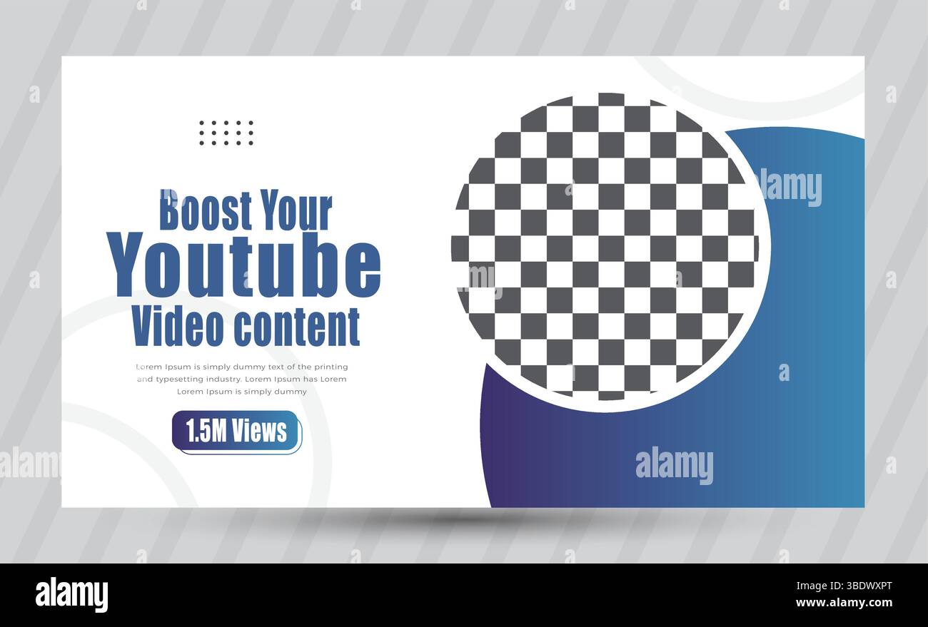 Design delle miniature di YouTube Illustrazione Vettoriale