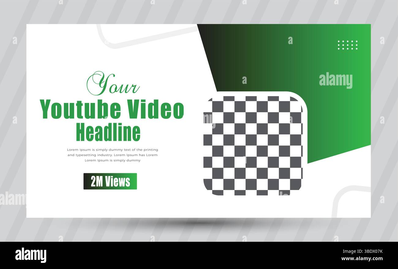 Design delle miniature di YouTube Illustrazione Vettoriale