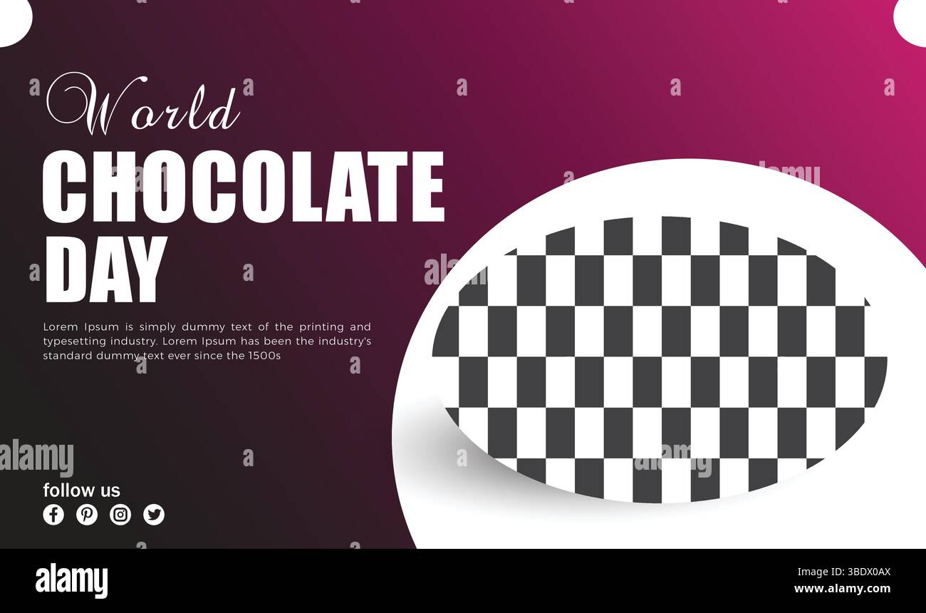 Design dello sfondo World Chocolate Day Illustrazione Vettoriale