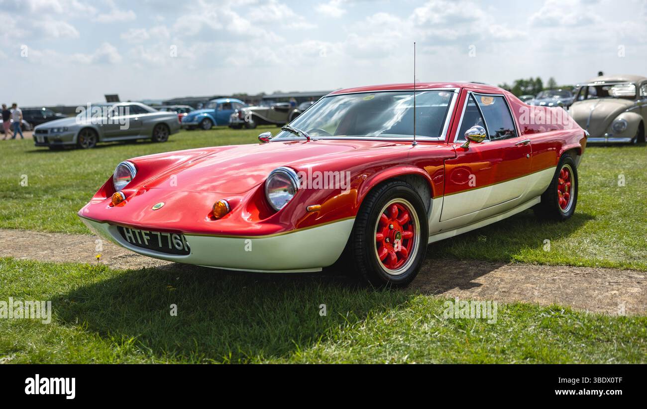 1971 Lotus Europa, in mostra al Bicester Scramble tenutosi il 27 aprile 2025. Foto Stock