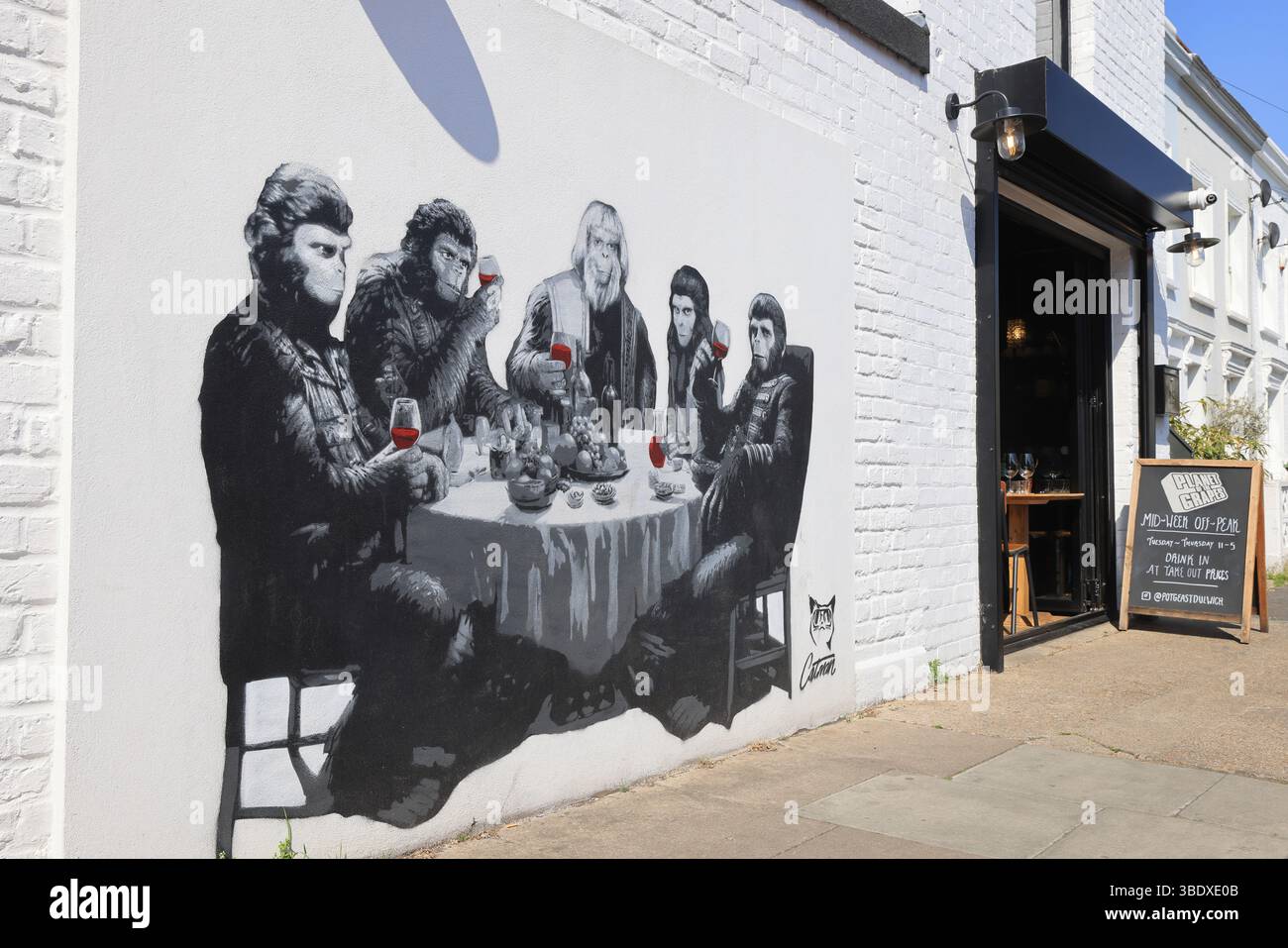 Lordship Lane a East Dulwich, una fiorente High Street con negozi indipendenti, bar e caffetterie, con lo spirito della comunità, se London, Regno Unito Foto Stock