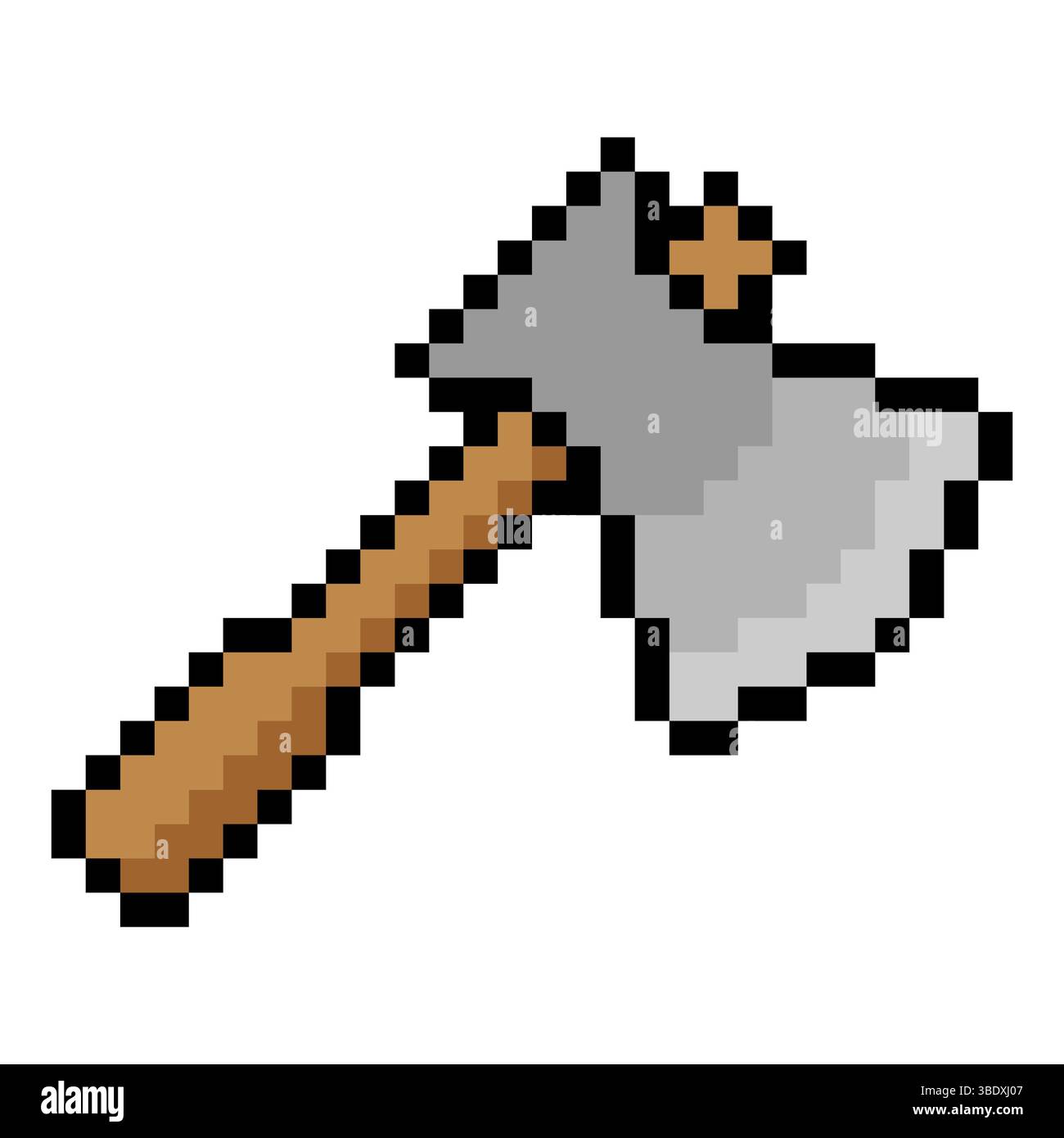 AX in stile pixel art Illustrazione Vettoriale