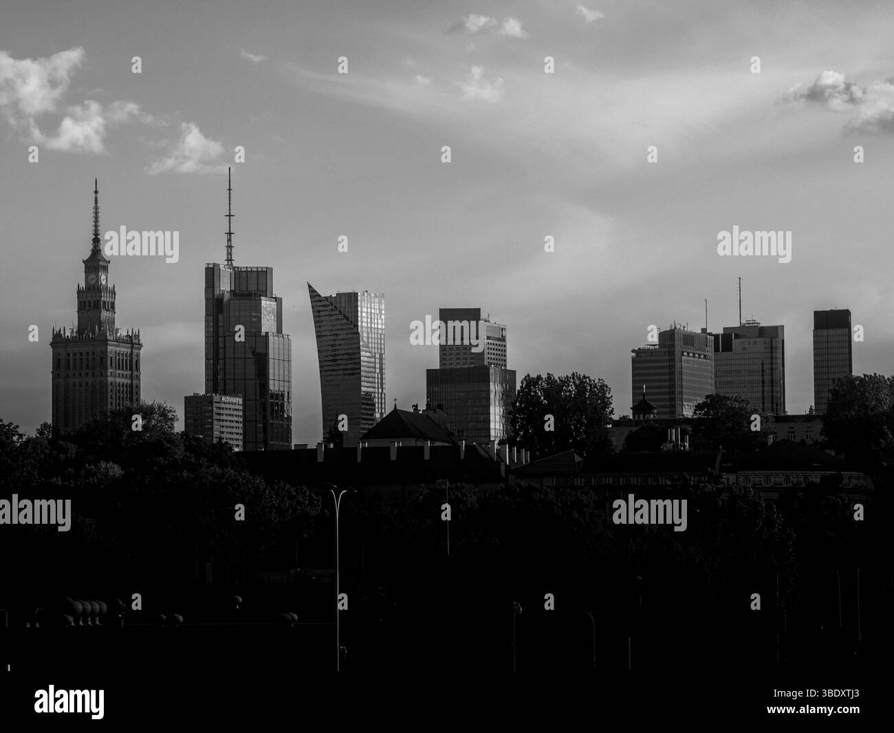 polonia, il paesaggio della città di Varsavia Foto Stock