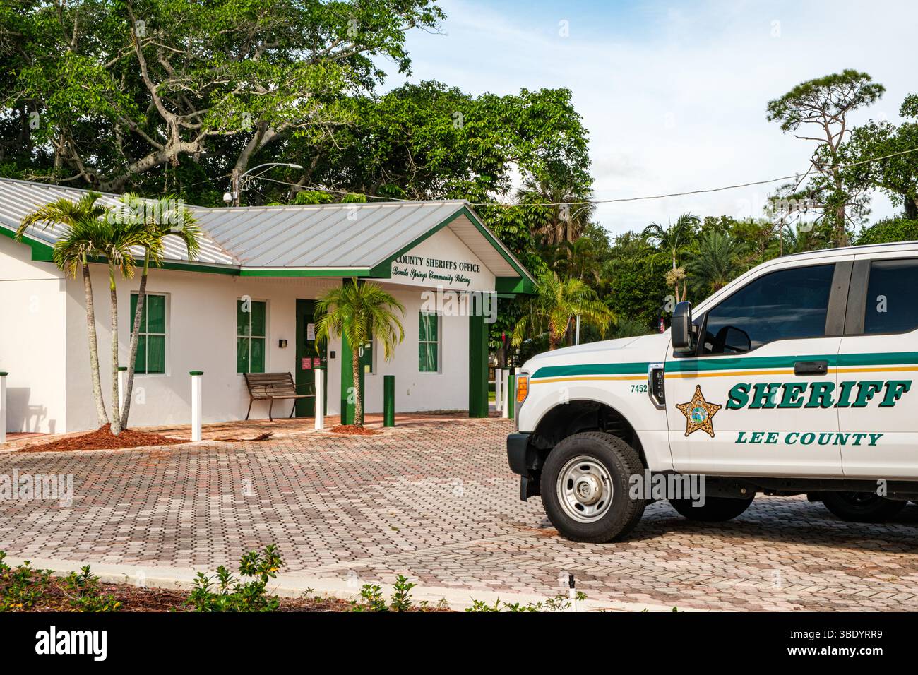 Lee County Sheriffs Office, Reynolds Street, Bonita Springs, Florida Foto Stock