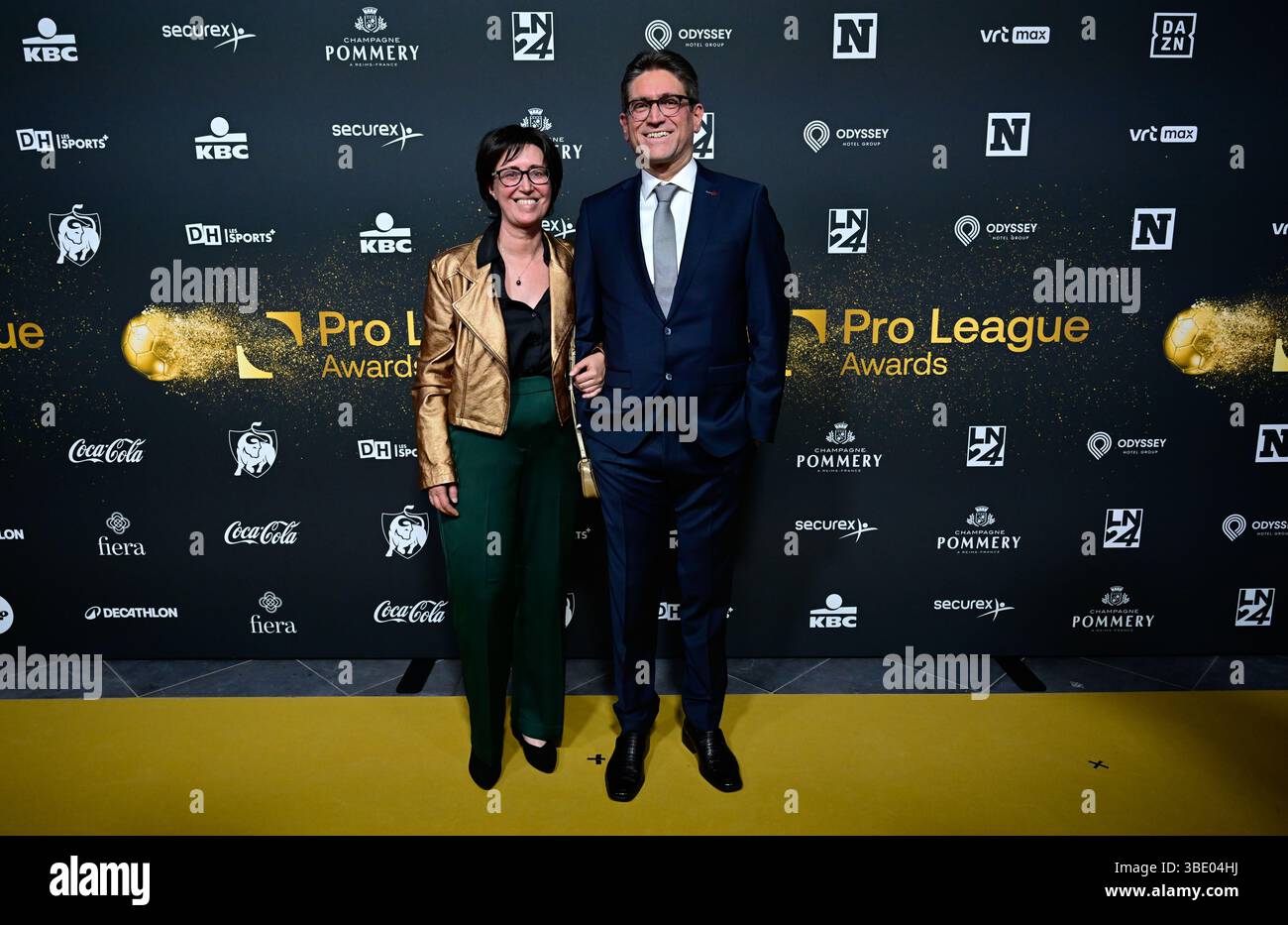Anversa, Belgio. 26 maggio 2025. Ospiti ritratti durante i Pro League Awards 2025, per i migliori giocatori della 1a e 2a divisione dei campionati belgi di calcio 2024 2025, lunedì 26 maggio 2025 ad Anversa. BELGA PHOTO Credit: Belga News Agency/Alamy Live News Foto Stock