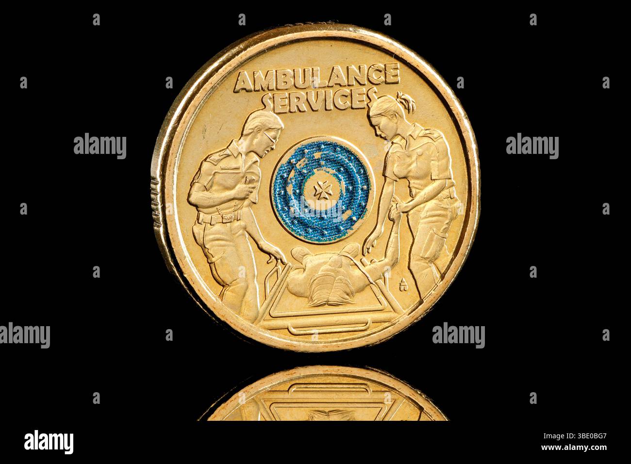 2019 moneta australiana da $2 per commemorare l'Australian Ambulance Service Foto Stock
