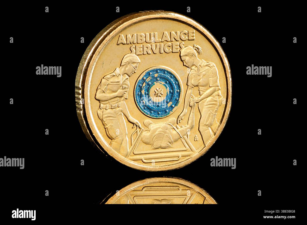 2019 moneta australiana da $2 per commemorare l'Australian Ambulance Service Foto Stock