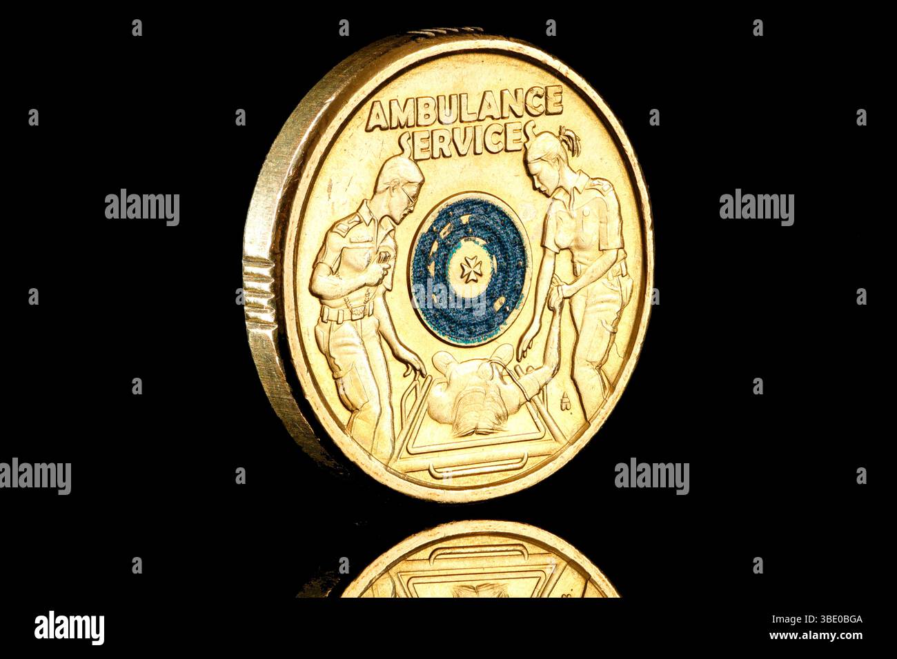 2019 moneta australiana da $2 per commemorare l'Australian Ambulance Service Foto Stock