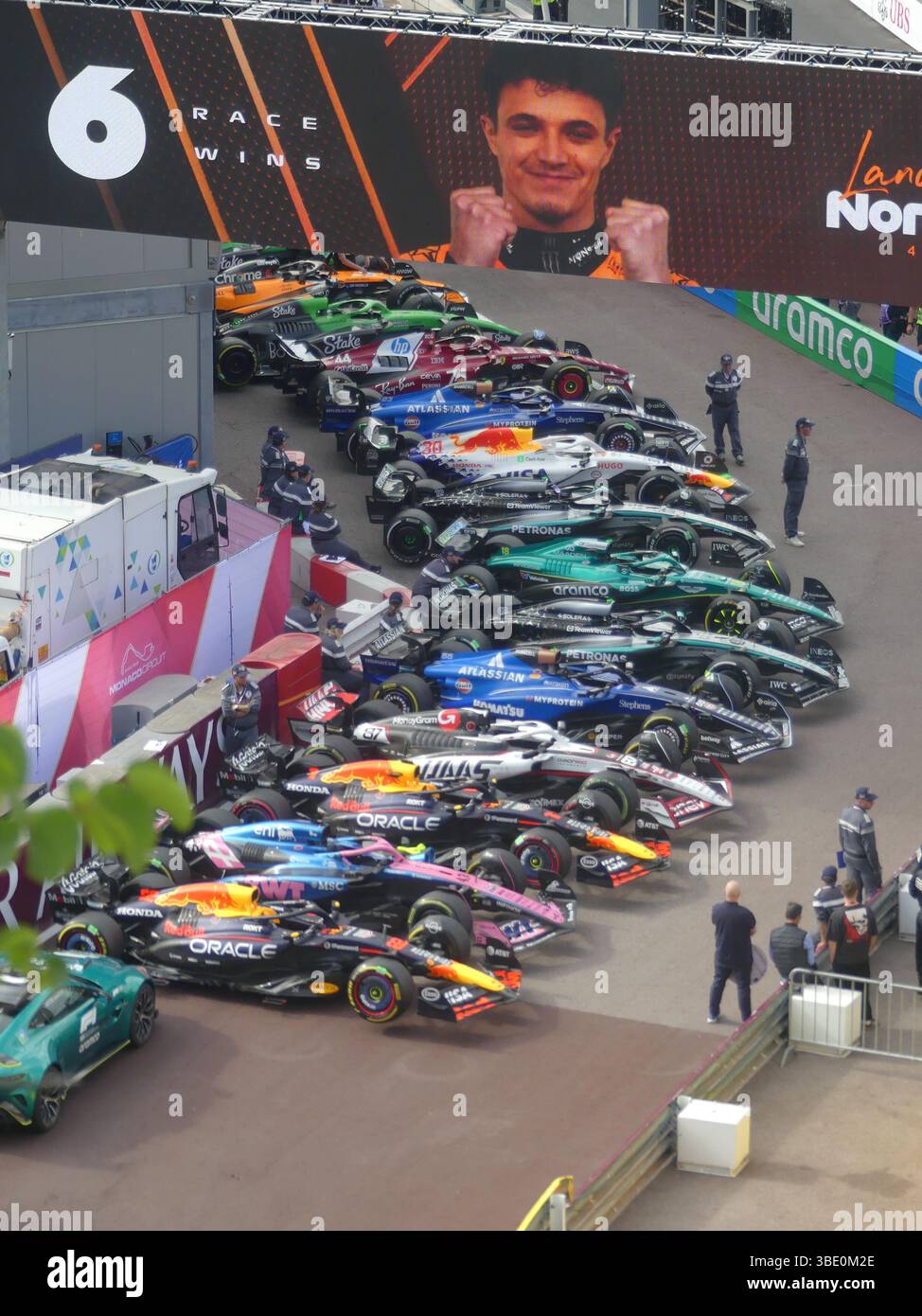 26 maggio 2025, Monaco, Francia, Stati Uniti: Monaco (fr), 05/25/2025- gp/forma1/ sport- il gran premio di monaco è la gara più tradizionale e più importante del calendario di formula 1. Tradizionalmente si svolge nell'ultimo fine settimana di maggio, su un circuito stradale di monte carlo, monaco, ed è lungo 3.337 metri (il più piccolo di tutti i gps presenti sul calendario), che richiede molta precisione da parte dei piloti, a causa di un gran numero di curve e della stretta larghezza delle strade che formano il percorso, questa domenica 25 maggio 2025. (Credit Image: © Julia Mineeva/TheNEWS2 via ZUMA Press Wire) SOLO PER USO EDITORIALE! Non per Foto Stock