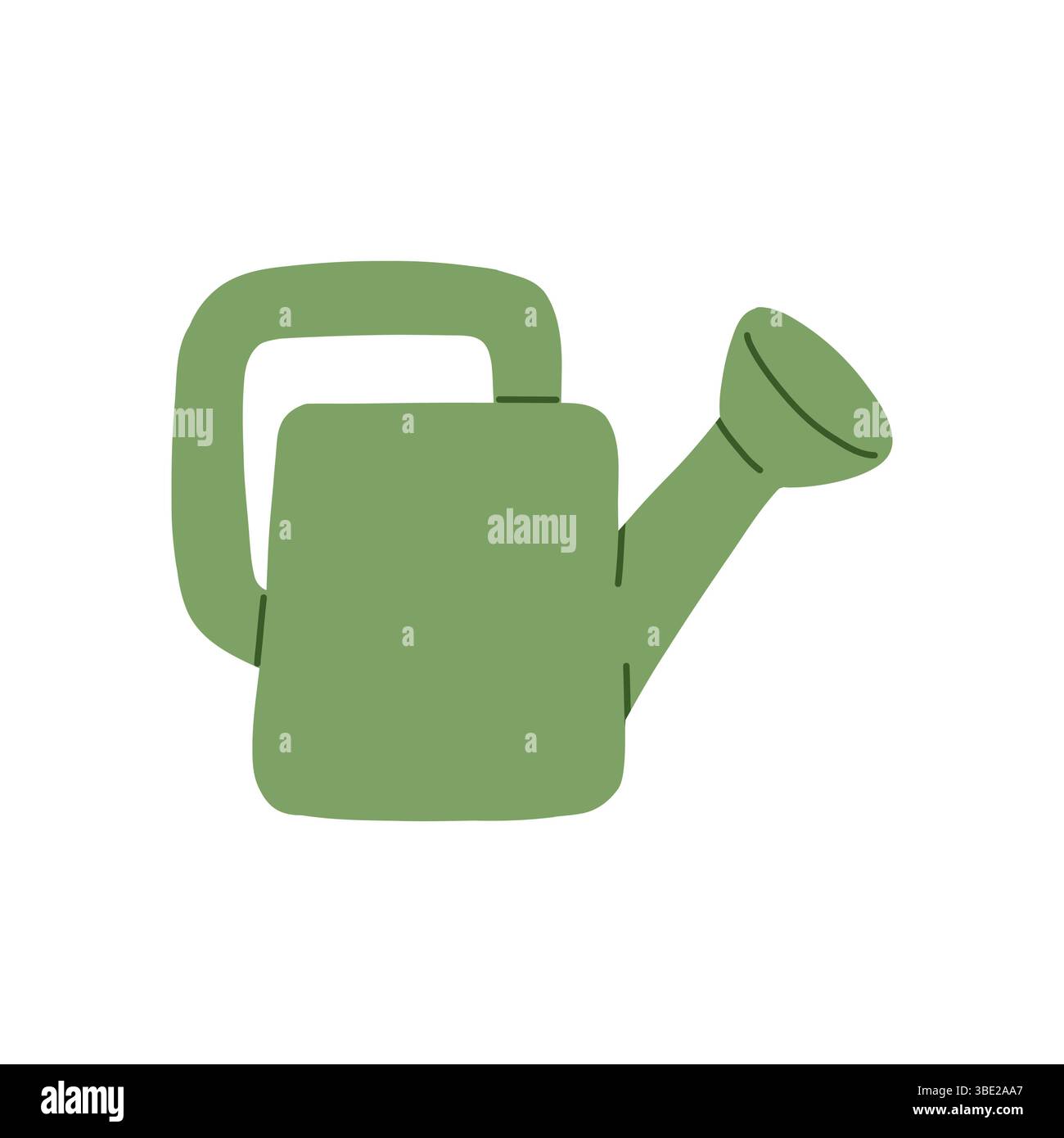 Si tratta di una bomboletta per irrigazione verde progettata appositamente per il giardinaggio e la cura delle piante per il vostro giardinaggio Illustrazione Vettoriale