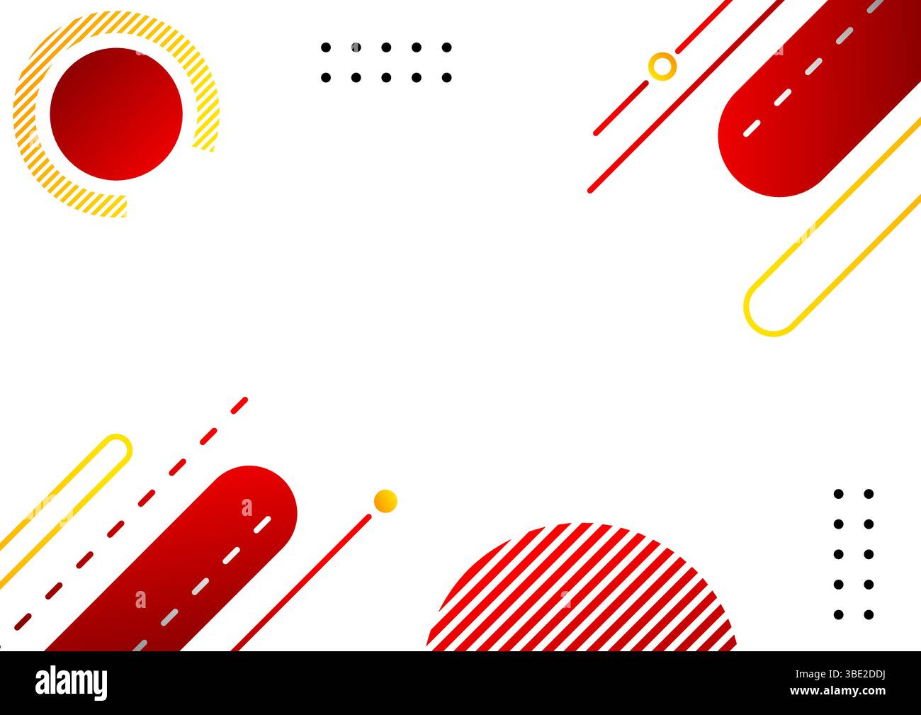 sfondo geometrico astratto con sfumature rosse e gialle Illustrazione Vettoriale