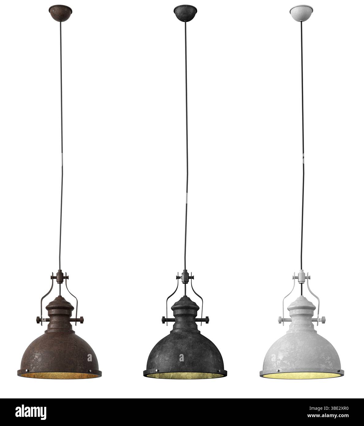 Rendering 3d del lampadario moderno. isolato sullo sfondo Foto Stock Rendering 3d del lampadario moderno. isolato sullo sfondo Foto Stock