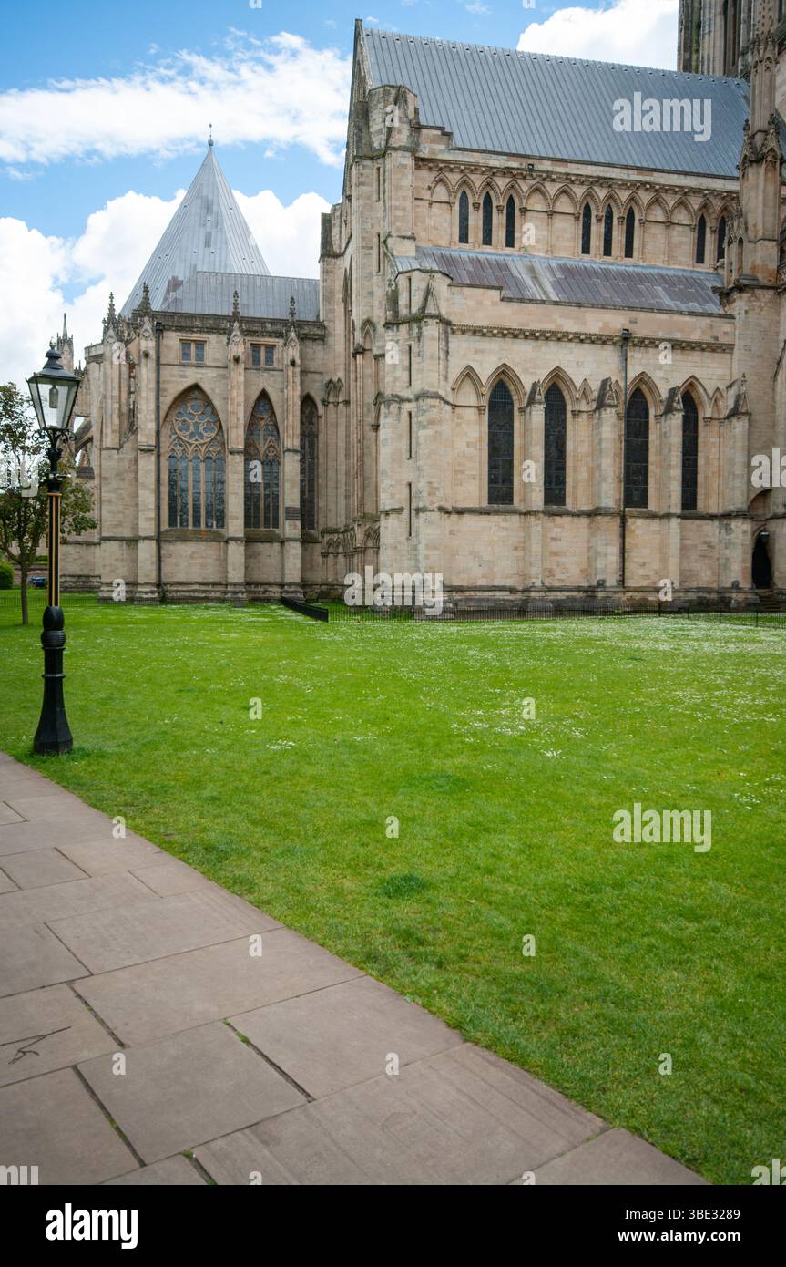 Esterno della cattedrale di York, York, Inghilterra Foto Stock