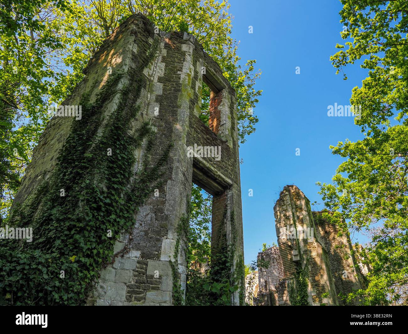 Castello di Betchworth, rovine, Casa medievale fortificata, Dorking, Surrey. REGNO UNITO, REGNO UNITO. Foto Stock