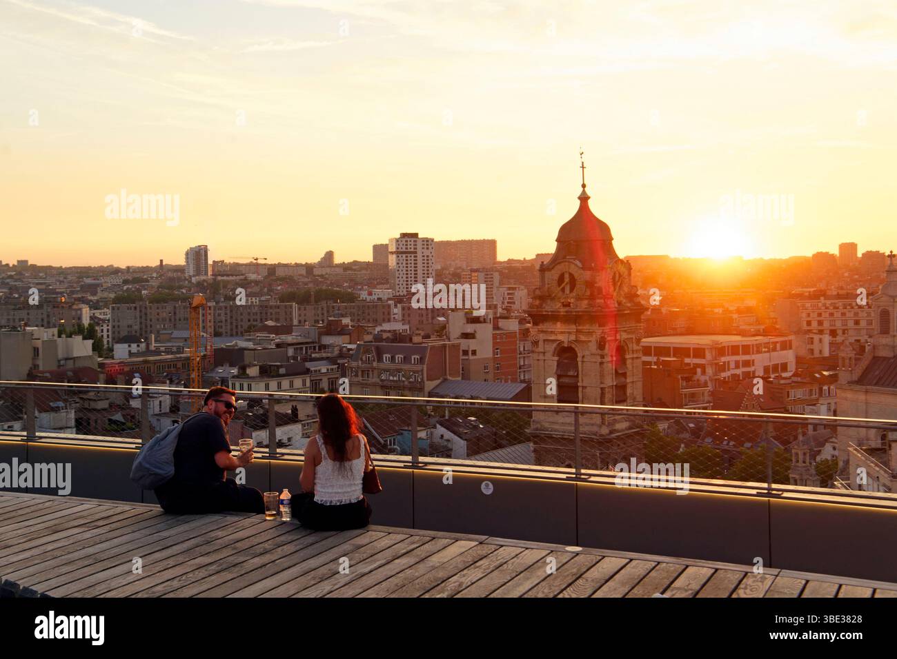 Belgio, Bruxelles, centro storico, centro amministrativo della città di Bruxelles, tetto Foto Stock