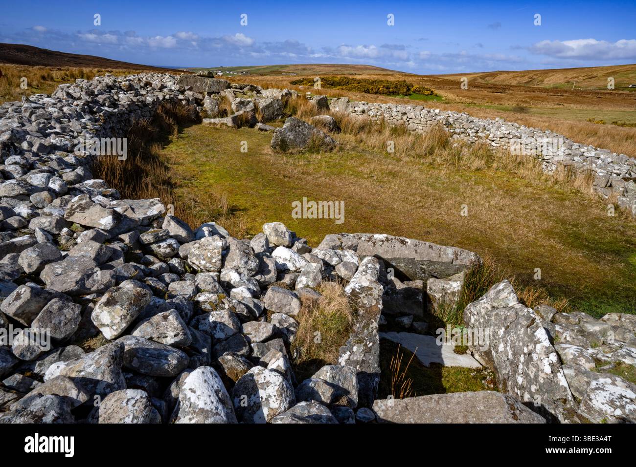 Irlanda, Donegal, Glencolmcille, Cloghanmore Megalithic Tomb Foto Stock