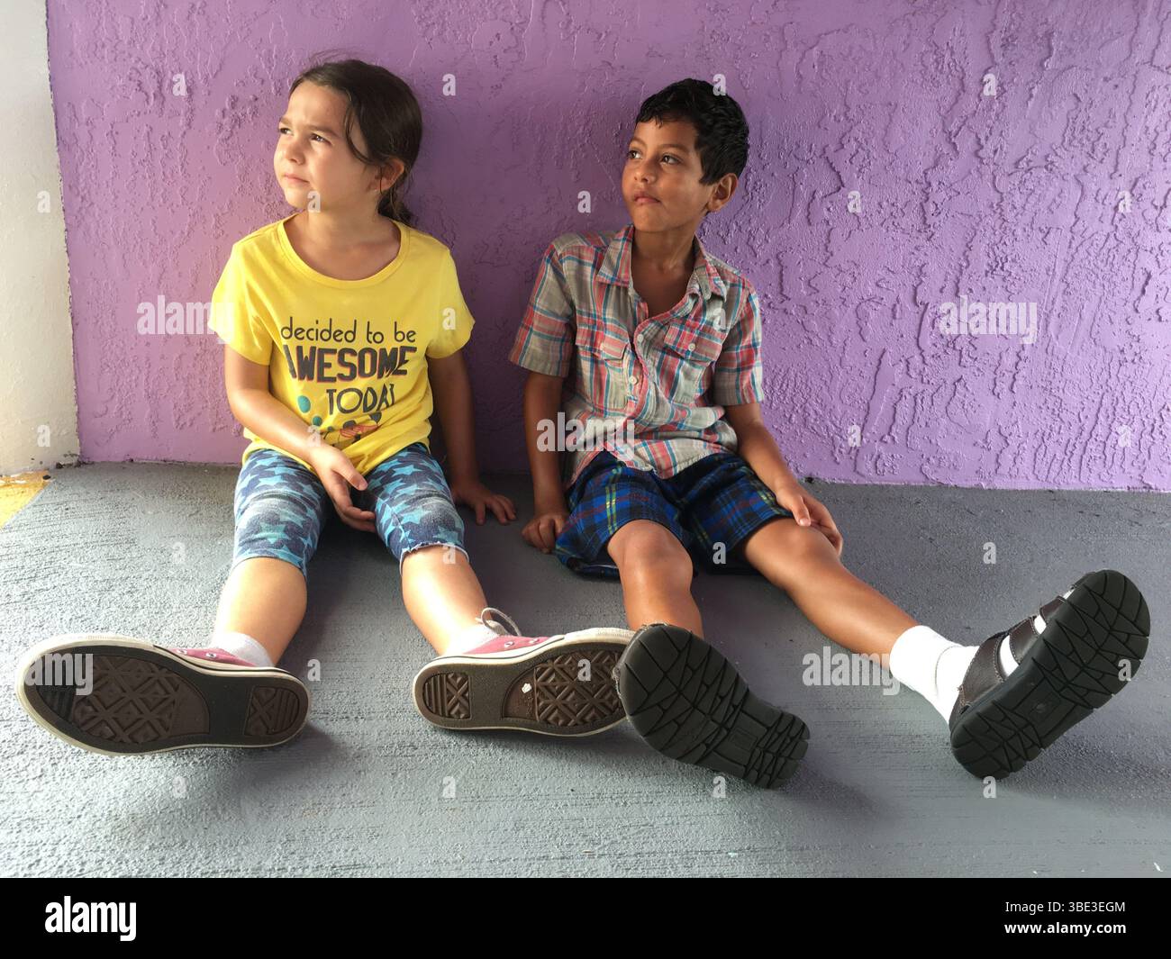 The Florida Project anno : 2017 USA diretto da Sean Baker Brooklynn Prince, Christopher Rivera Foto Stock