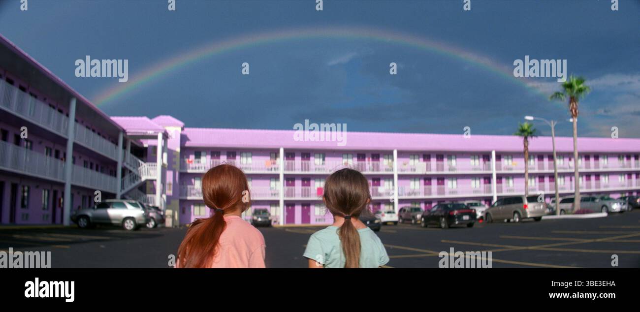 The Florida Project anno : 2017 USA diretto da Sean Baker Brooklynn Prince, Valeria cotto Foto Stock