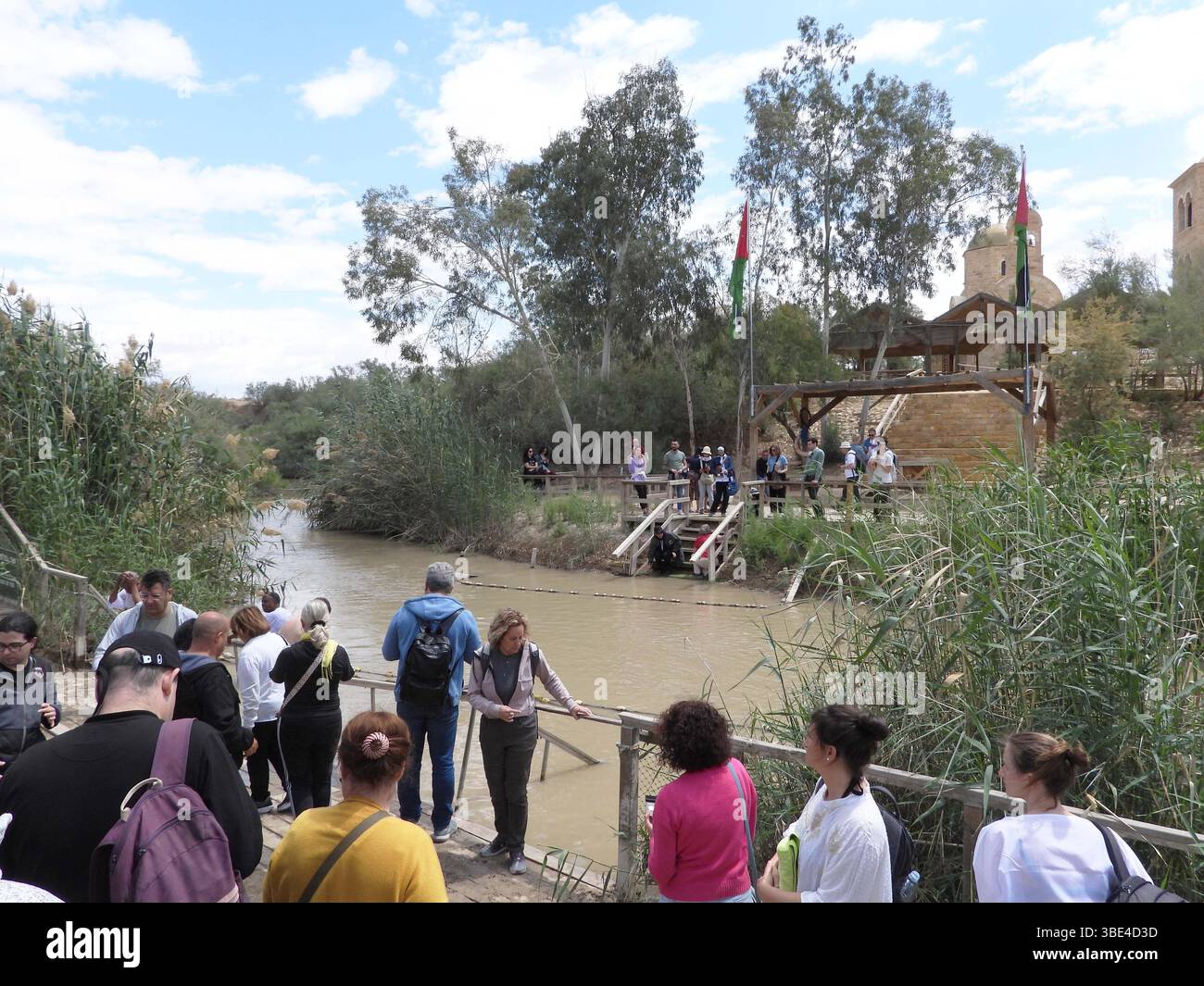 I Greci Ortodossi Monastero di Qasr el Yahud (lit. 'Castello degli ebrei"), è il nome ufficiale di un battesimo sito nella Valle del Giordano in noi Foto Stock