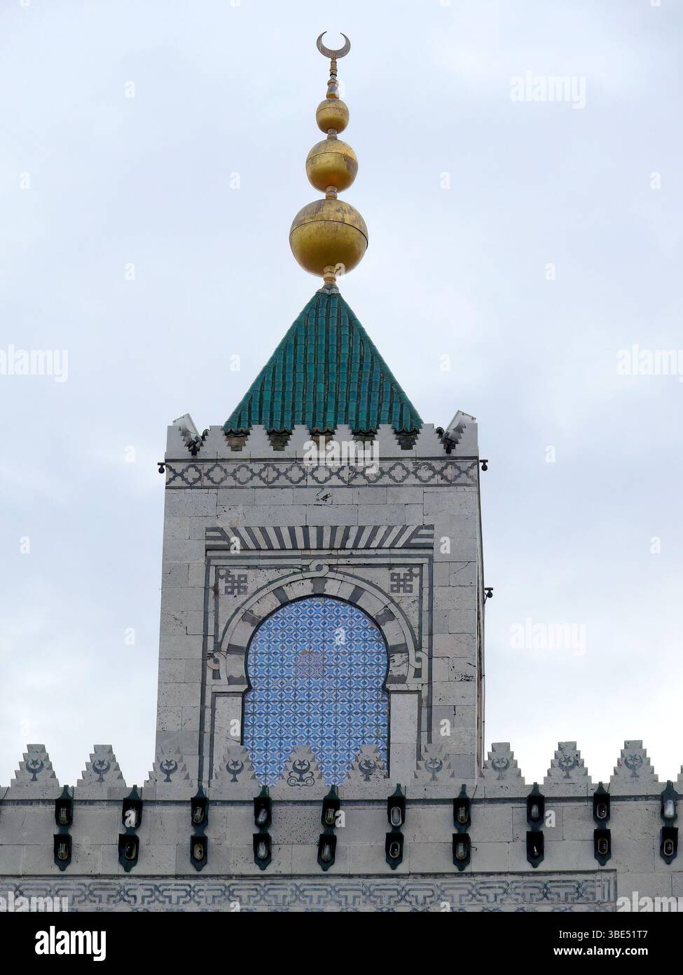 Moschea al-Zaytuna, Moschea Ez-Zitouna, Moschea El-Zituna, Tunisi, Tunisia, nord Africa Foto Stock