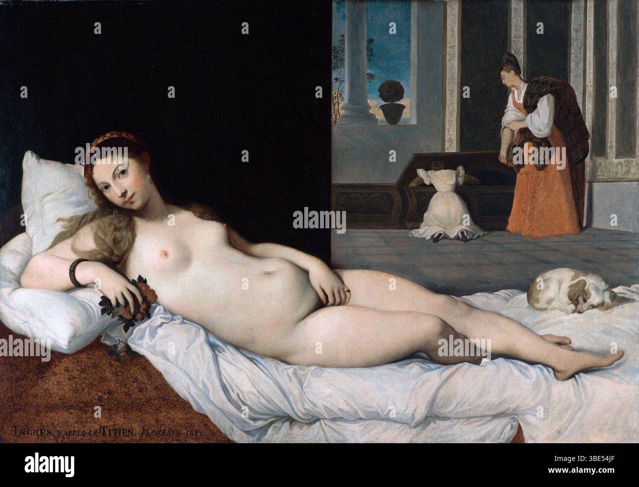 Jean-Auguste-Dominique Ingres - Reclining Venus - Walters 372392 Foto Stock