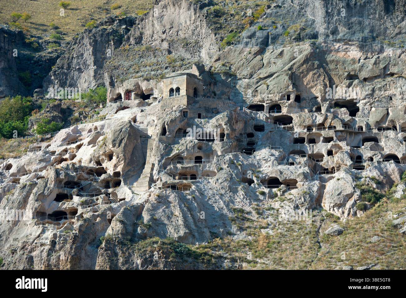 Monastero delle grotte di Vardzia, Vardzia, regione di Samtskhe-Javakheti, distretto di Aspindza, Georgia Foto Stock