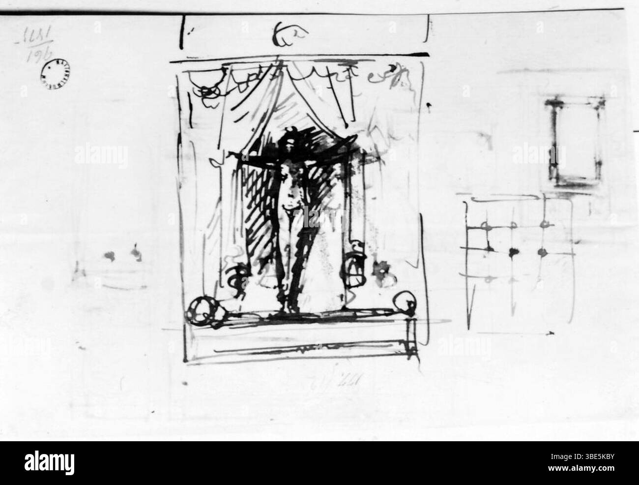 Johan Tobias Sergel - Kvinna som kliver i säng Foto Stock