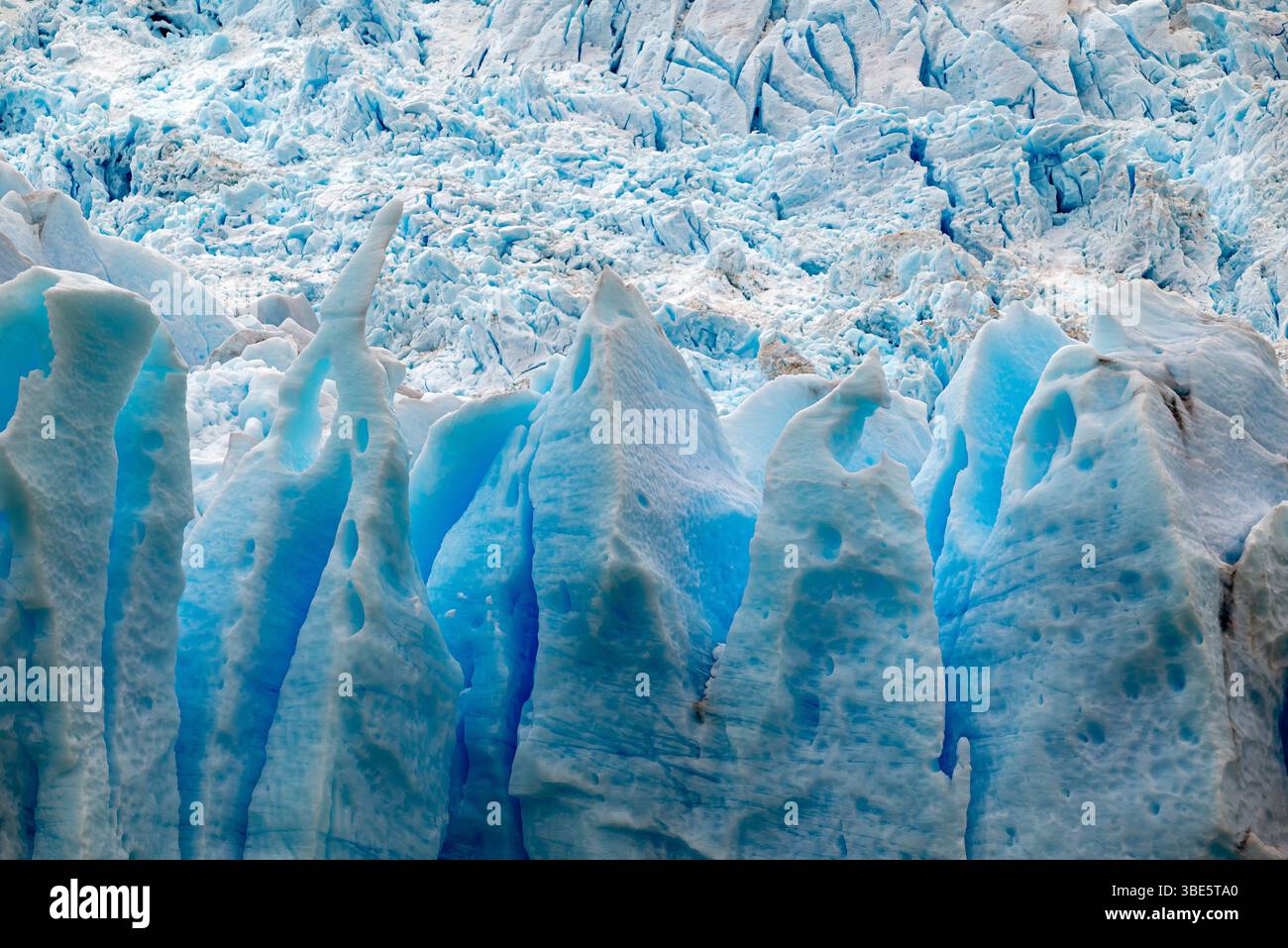 Gita in barca nel Glacier National Park. Lago Argentino, Patagonia, Argentina Foto Stock